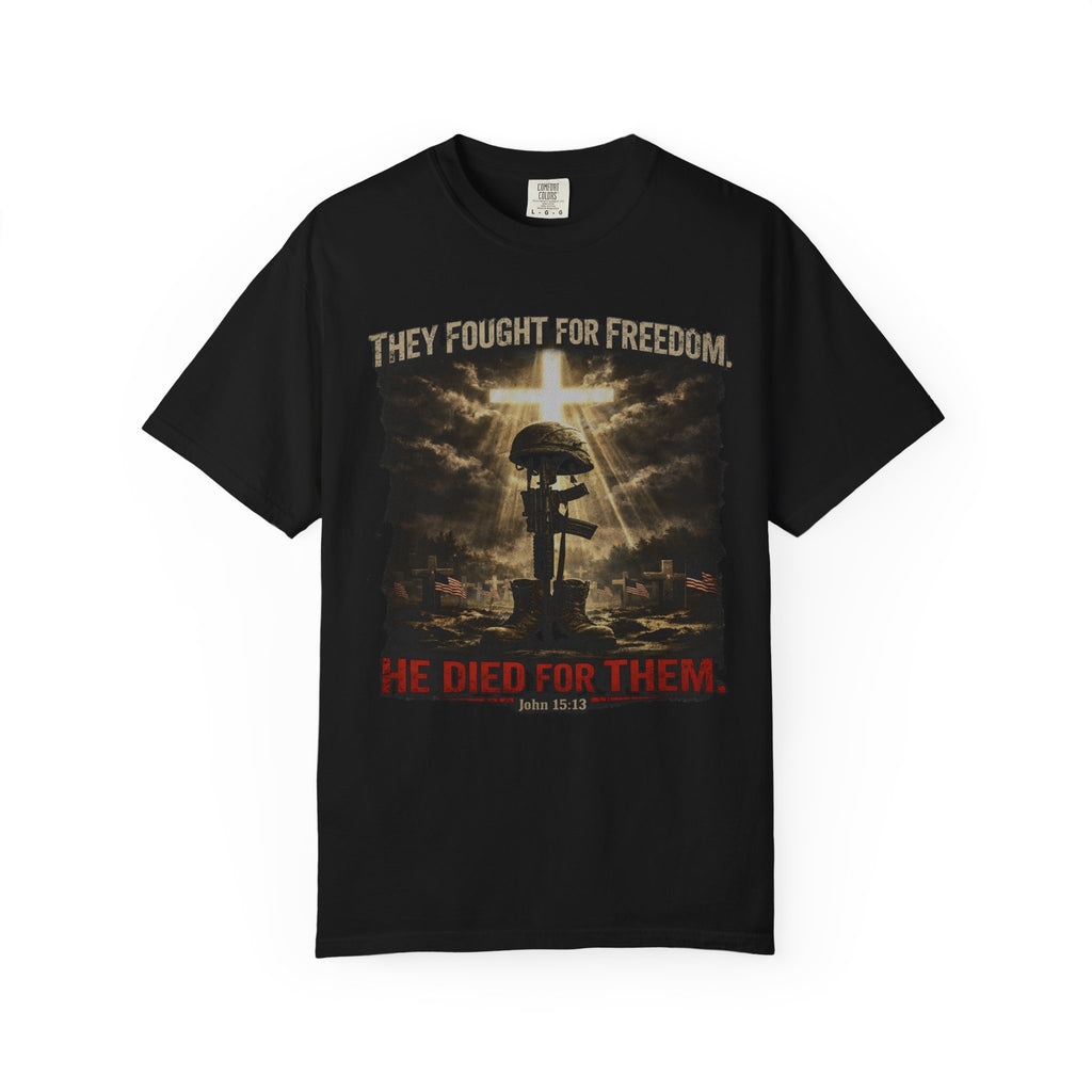 Christian Graphic T-Shirt — 'He Died For Them' Religious Faith Tee