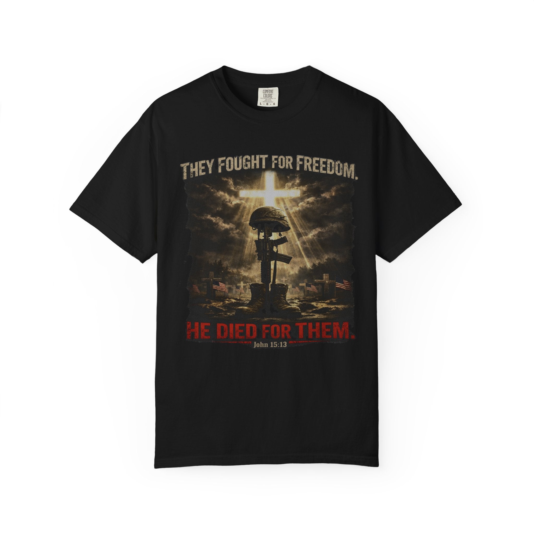 Christian Graphic T-Shirt — 'He Died For Them' Religious Faith Tee