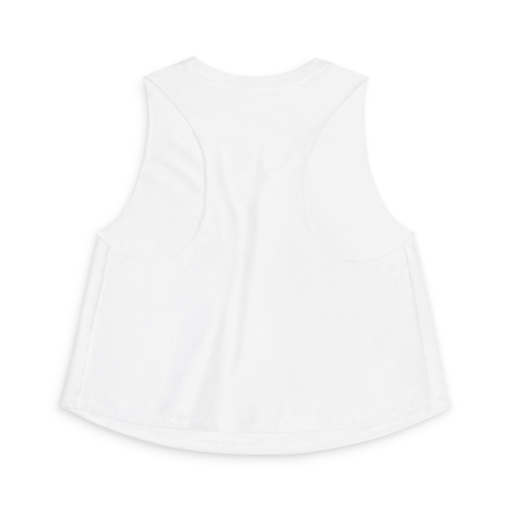 Muscle Mommy Crop Top — Distressed Fitness Mom Gym Tank