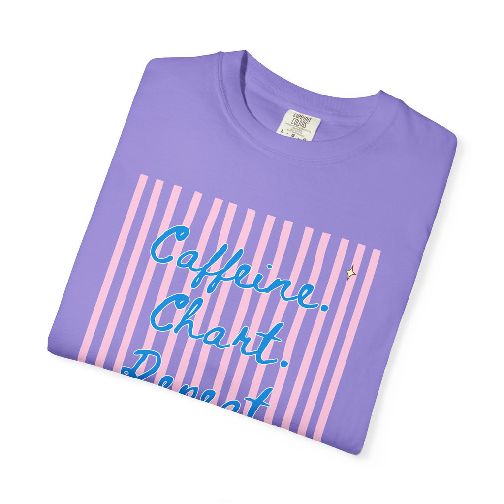 Caffeine. Chart. Repeat. T-Shirt