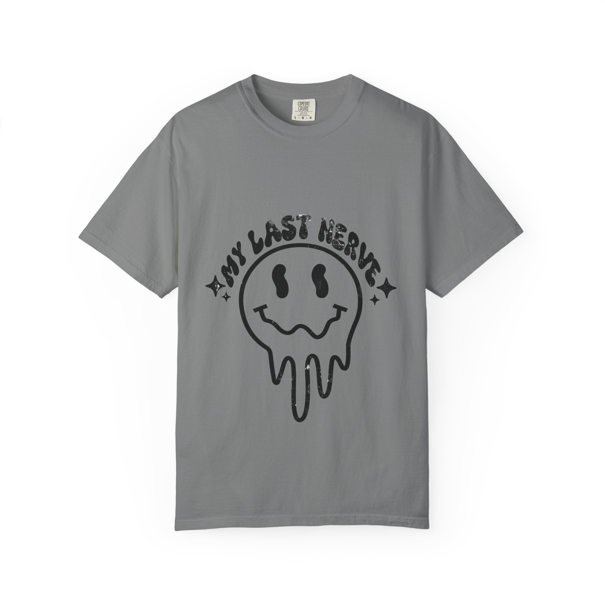 My Last Nerve Dripping Smile T-Shirt — Edgy Graphic Tee for Teens & Young Adults