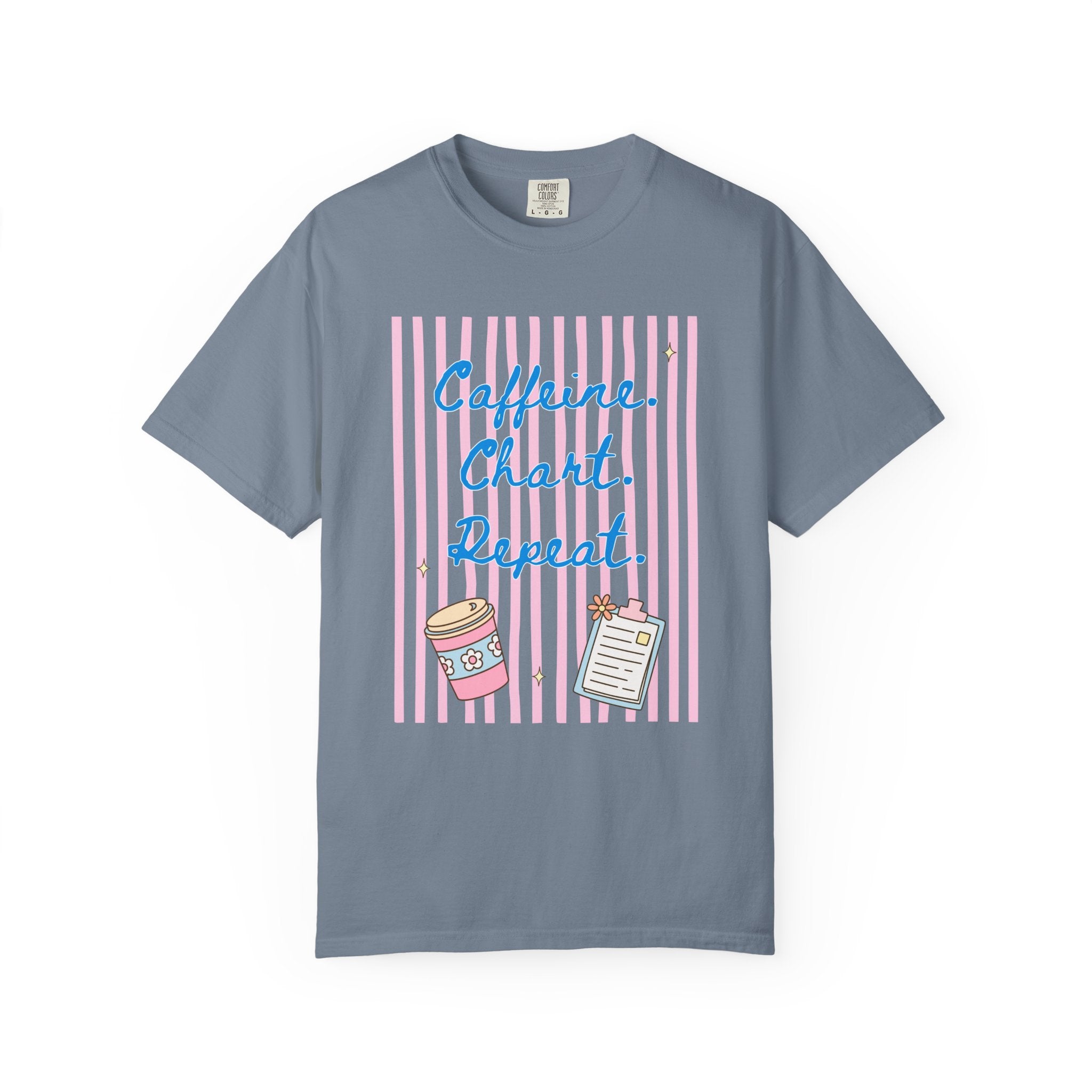 Caffeine. Chart. Repeat. T-Shirt