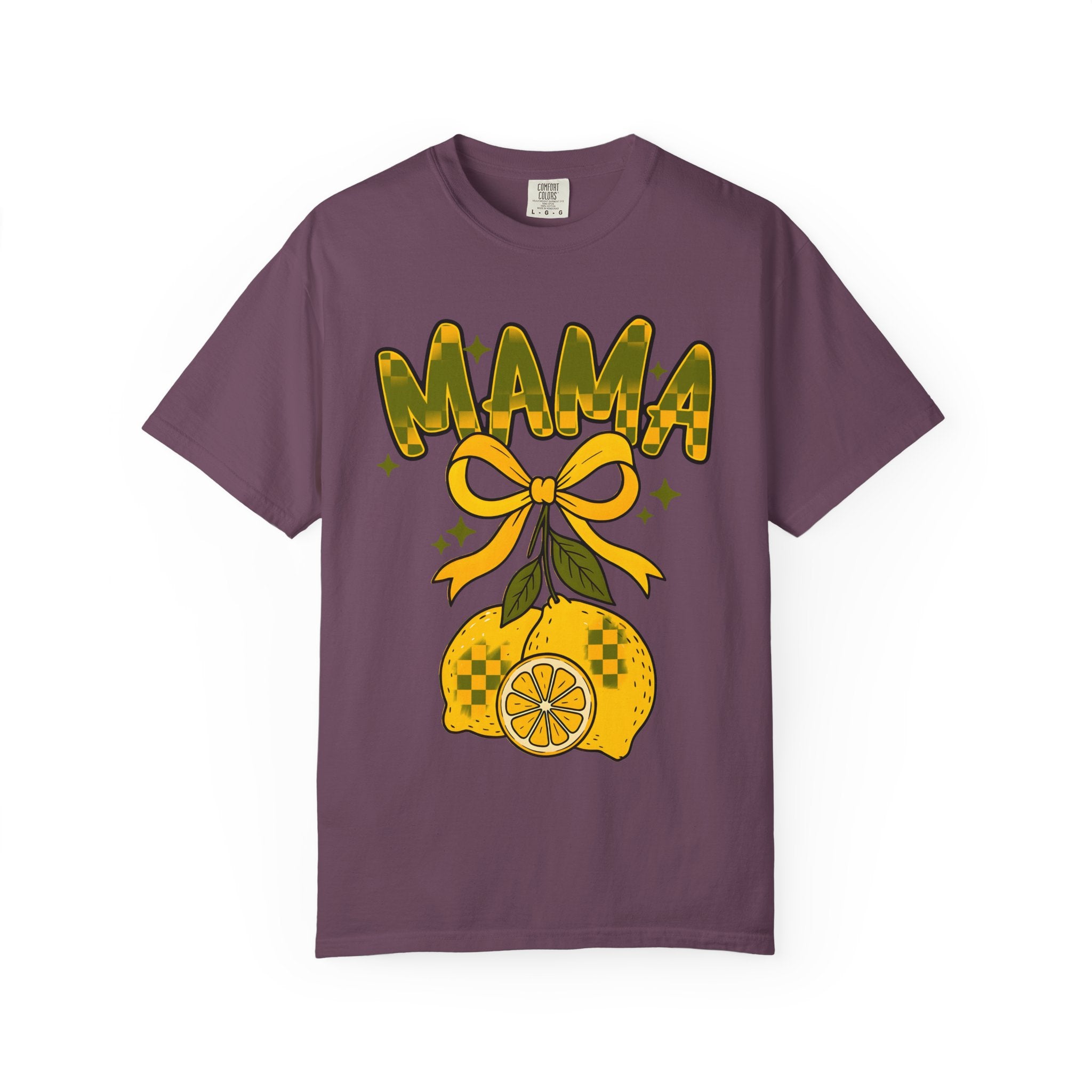Mama Lemon Graphic T-Shirt – Retro Citrus Mom Shirt