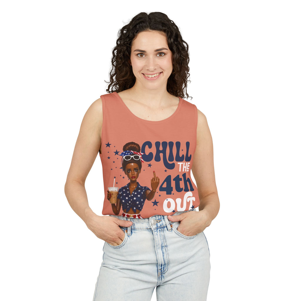 Chill 4th Tank Top — Patriotic Fourth of July Graphic Tank