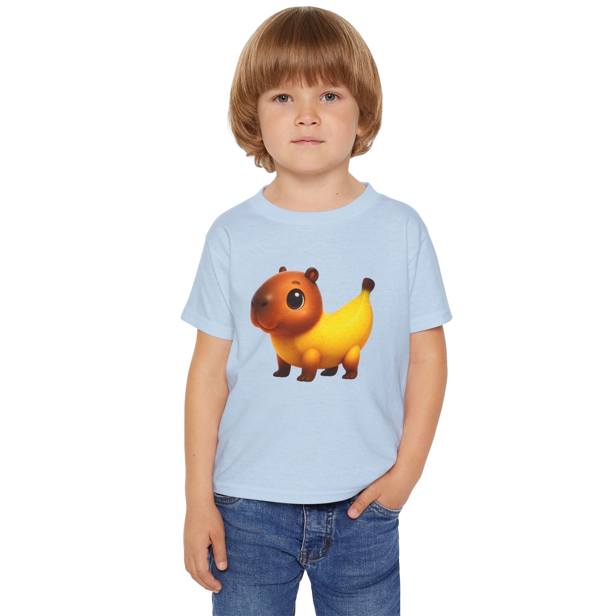 Cute Banana-Capypet Toddler T-Shirt – Funny Fruit Animal Tee for Kids