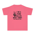 Youth Tee - "I Do A Thing Called What I Want" Skeleton Peace Sign Graphic