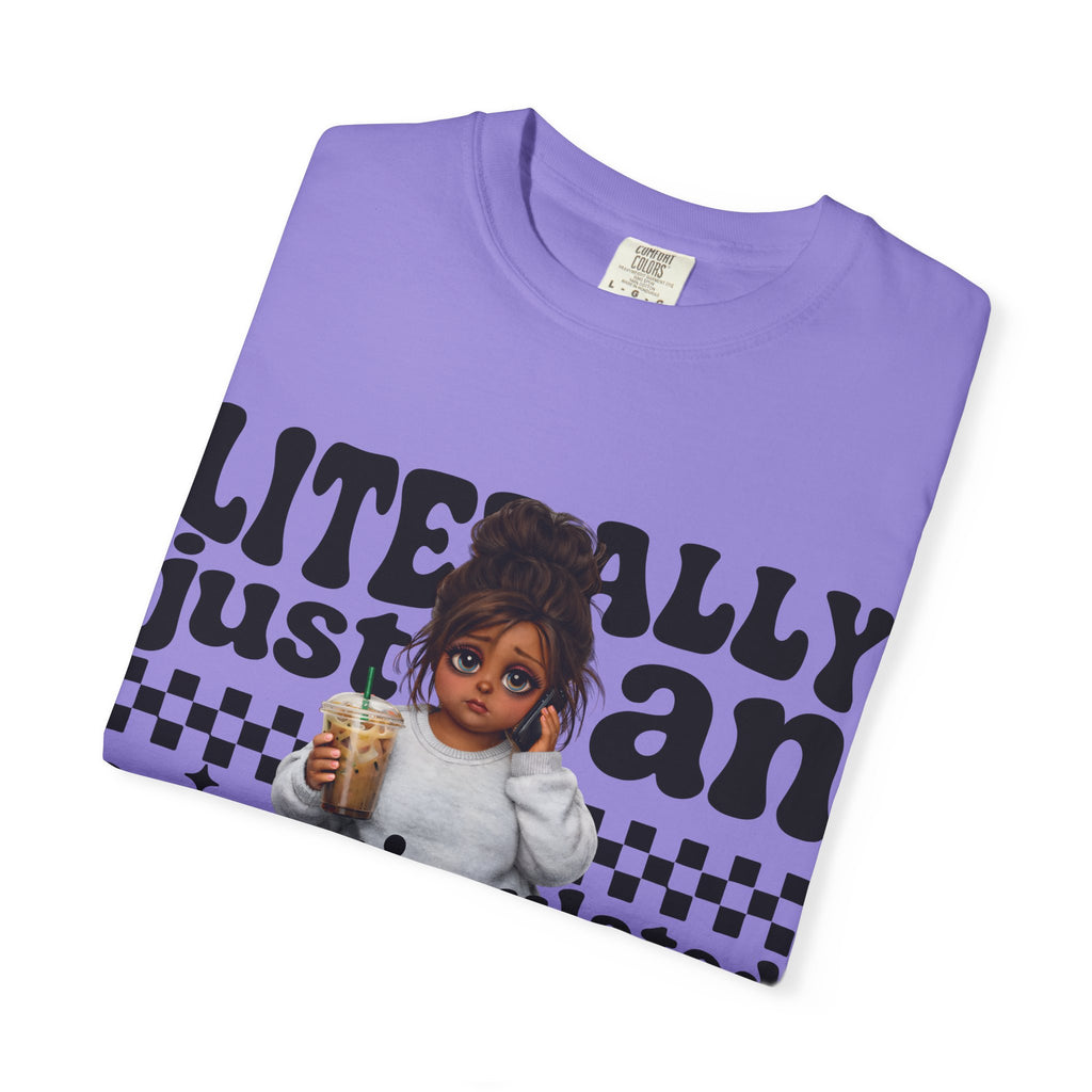 "Literally Justan Overstimulated Mama" Cute Baby Graphic Tee