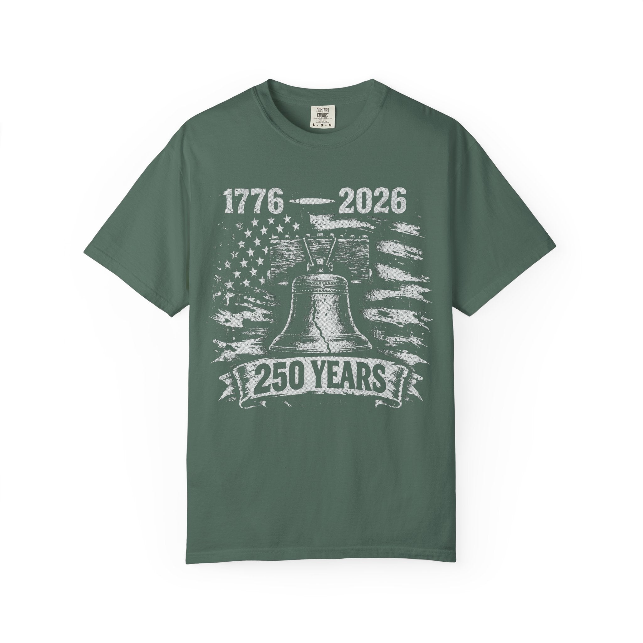 Liberty Bell Graphic T-Shirt — Vintage American Flag Patriotic Tee