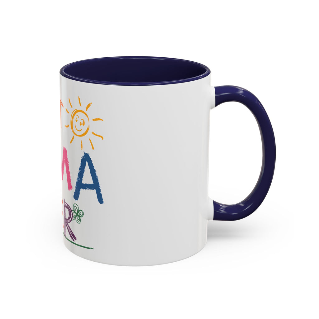 Best Mama Ever Accent Coffee Mug — Colorful Handwritten Mother’s Day Gift (11/15oz)