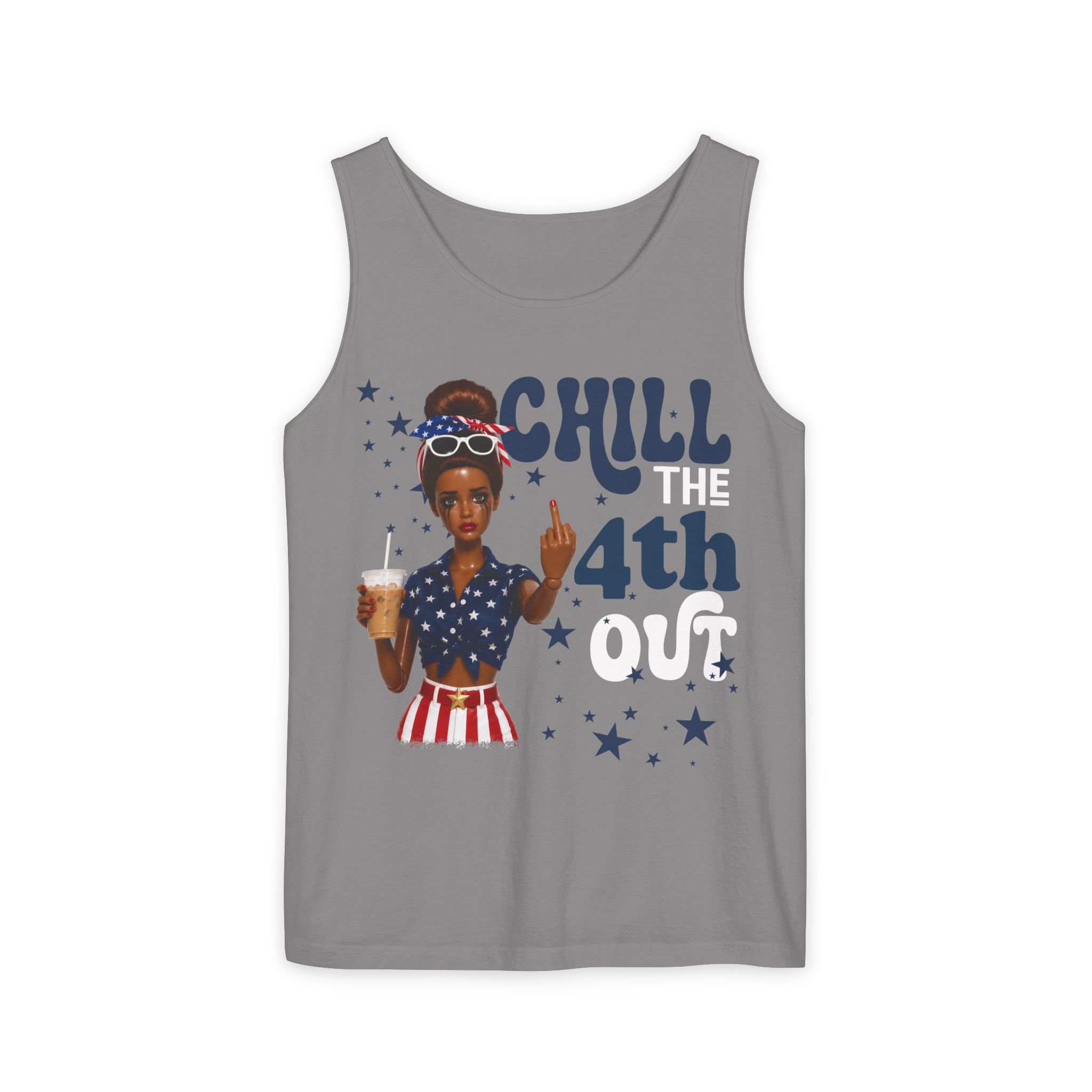 Chill 4th Tank Top — Patriotic Fourth of July Graphic Tank