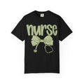 Nurse Bow Stethoscope T-Shirt — Cute Green Nurse Graphic Tee