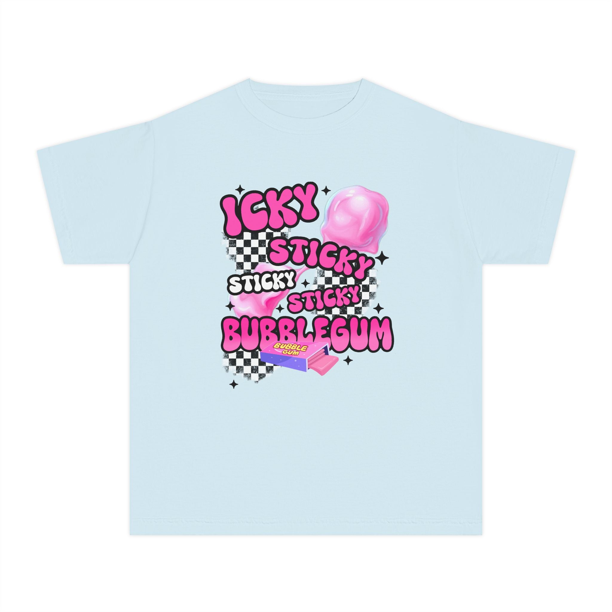 Youth Bubblegum Tee — "Icky Sticky Bubblegum" Graphic Shirt