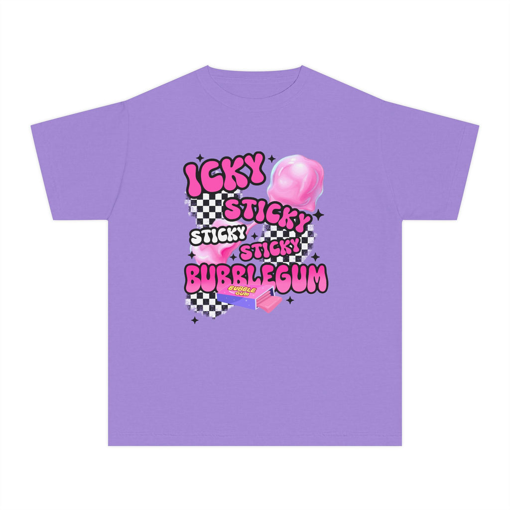 Youth Bubblegum Tee — "Icky Sticky Bubblegum" Graphic Shirt