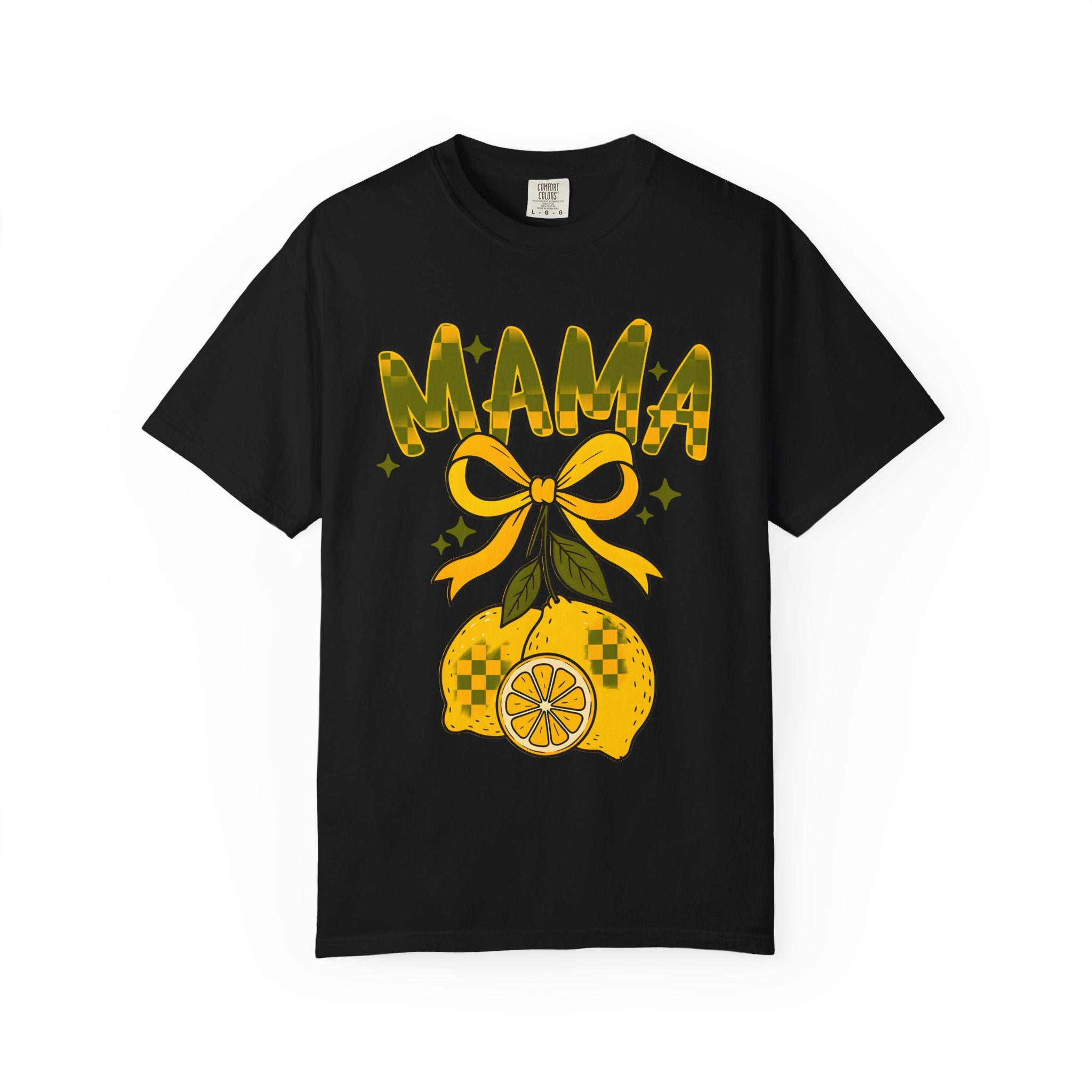 Mama Lemon Graphic T-Shirt – Retro Citrus Mom Shirt