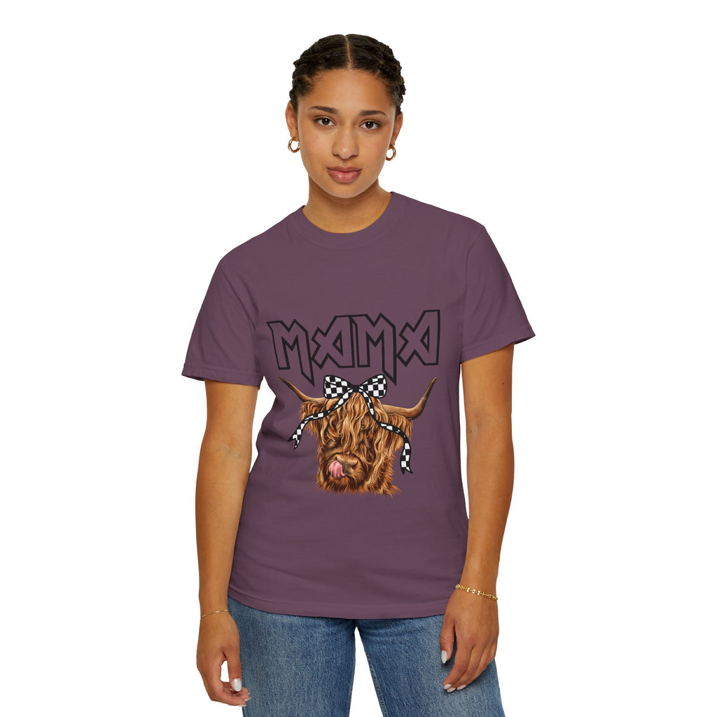 Mama Highland Cow T-Shirt — Cute Cow Mom Graphic Tee