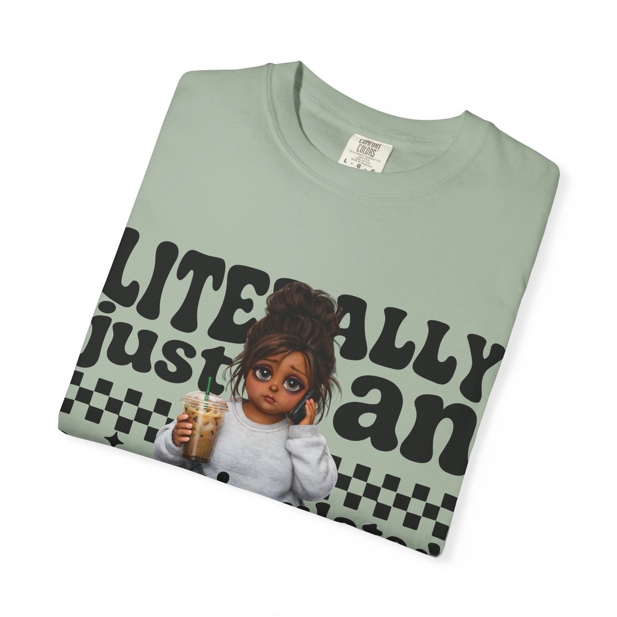 "Literally Justan Overstimulated Mama" Cute Baby Graphic Tee