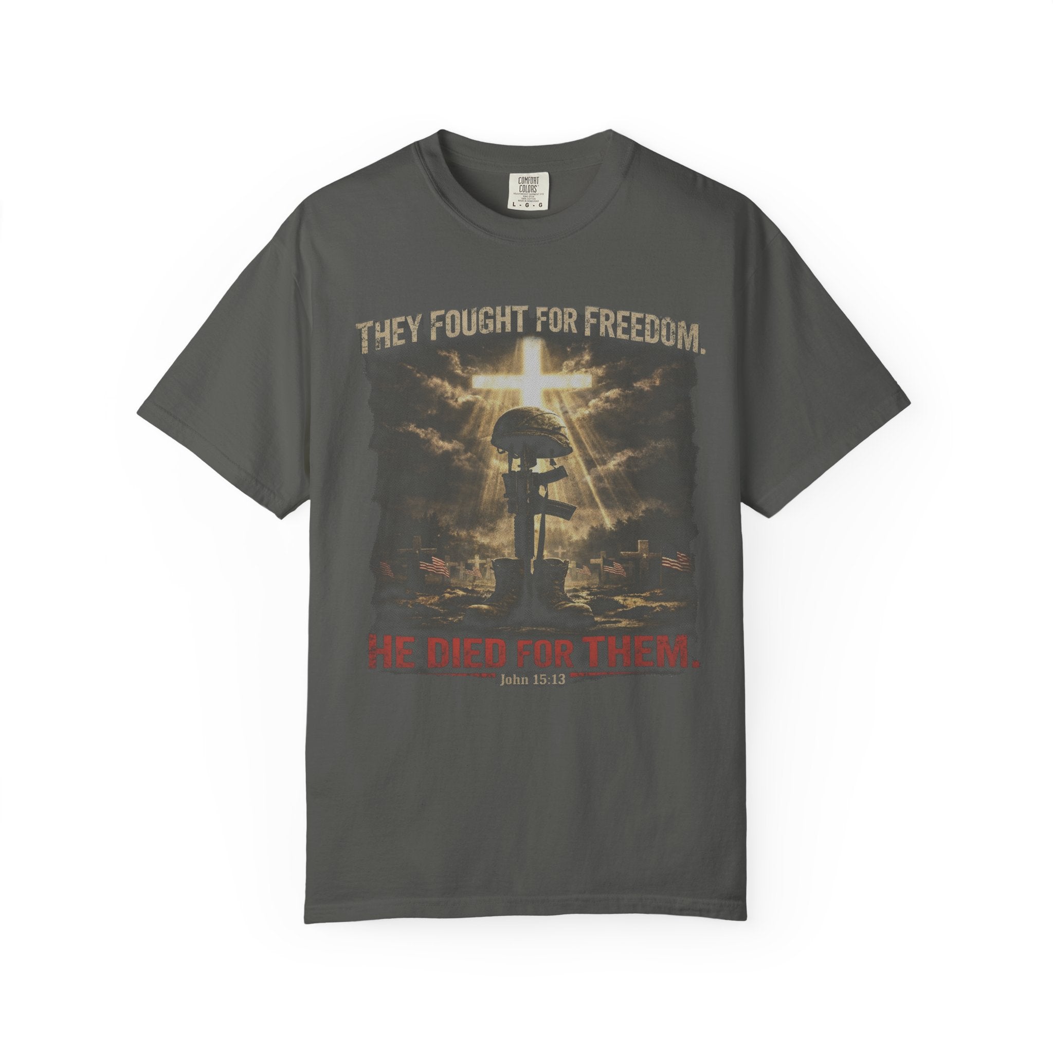 Christian Graphic T-Shirt — 'He Died For Them' Religious Faith Tee