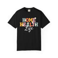 Home Health Retro Graphic T-Shirt — Colorful Caregiver Tee