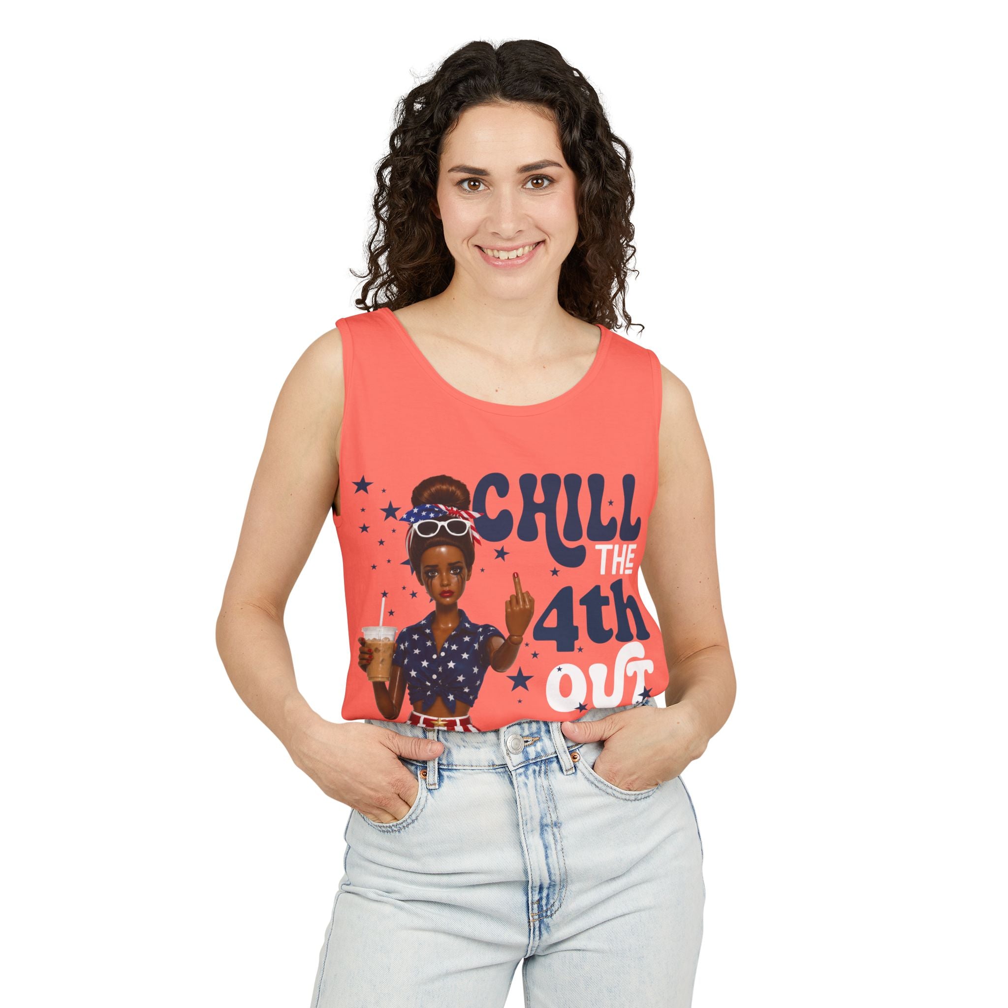 Chill 4th Tank Top — Patriotic Fourth of July Graphic Tank