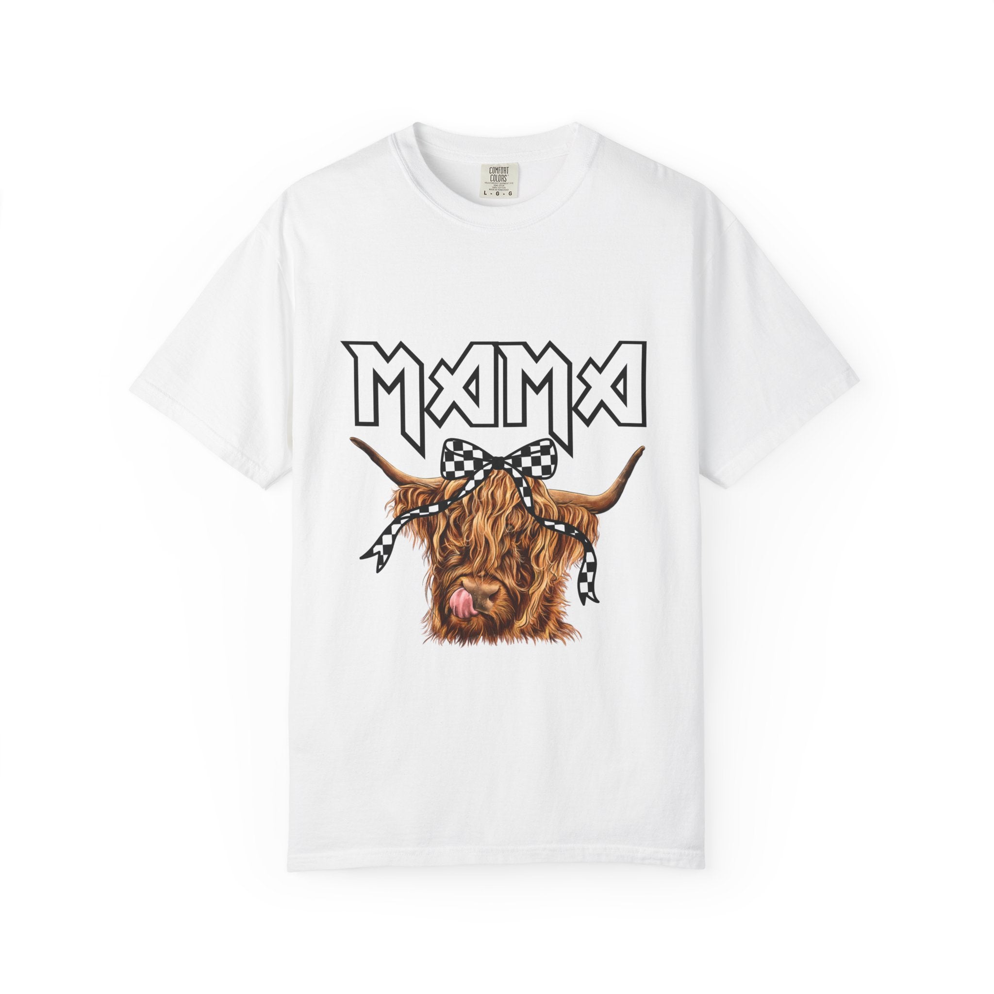 Mama Highland Cow T-Shirt — Cute Cow Mom Graphic Tee
