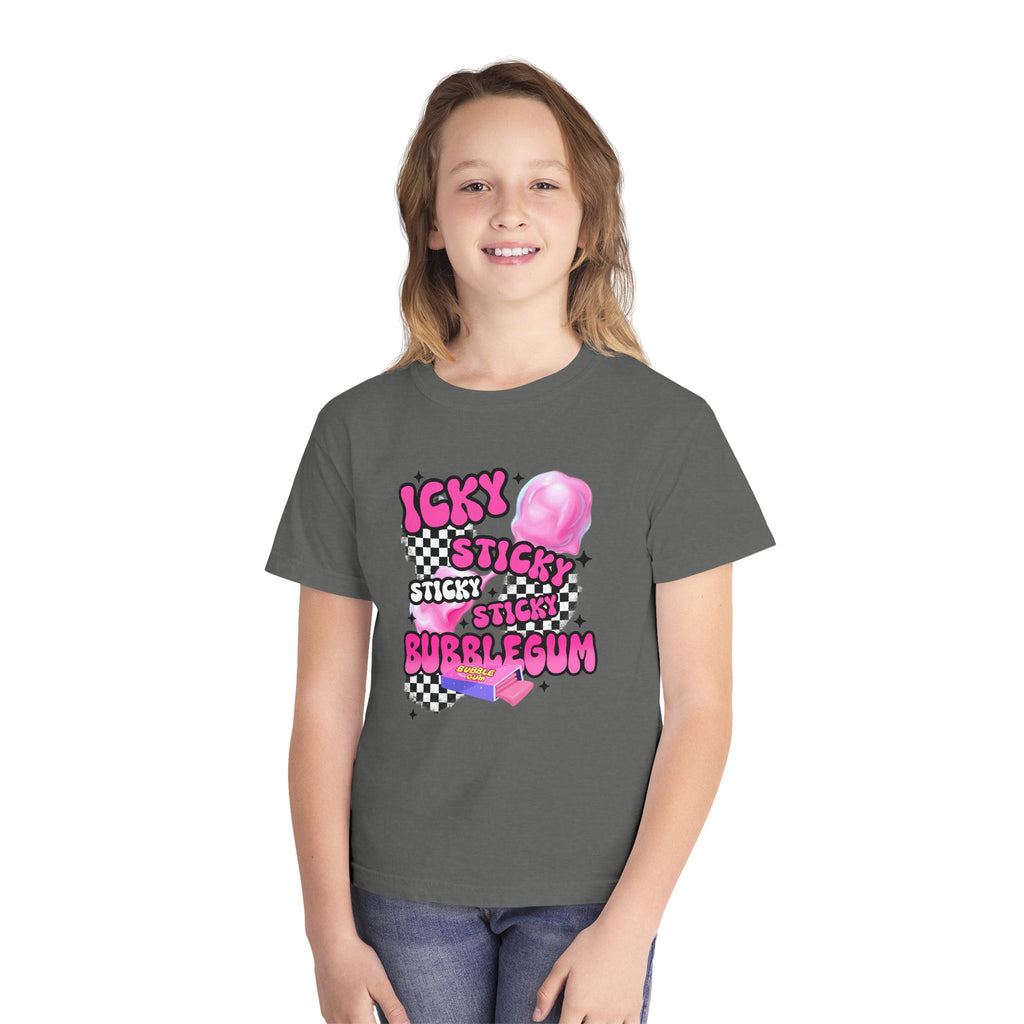 Youth Bubblegum Tee — "Icky Sticky Bubblegum" Graphic Shirt