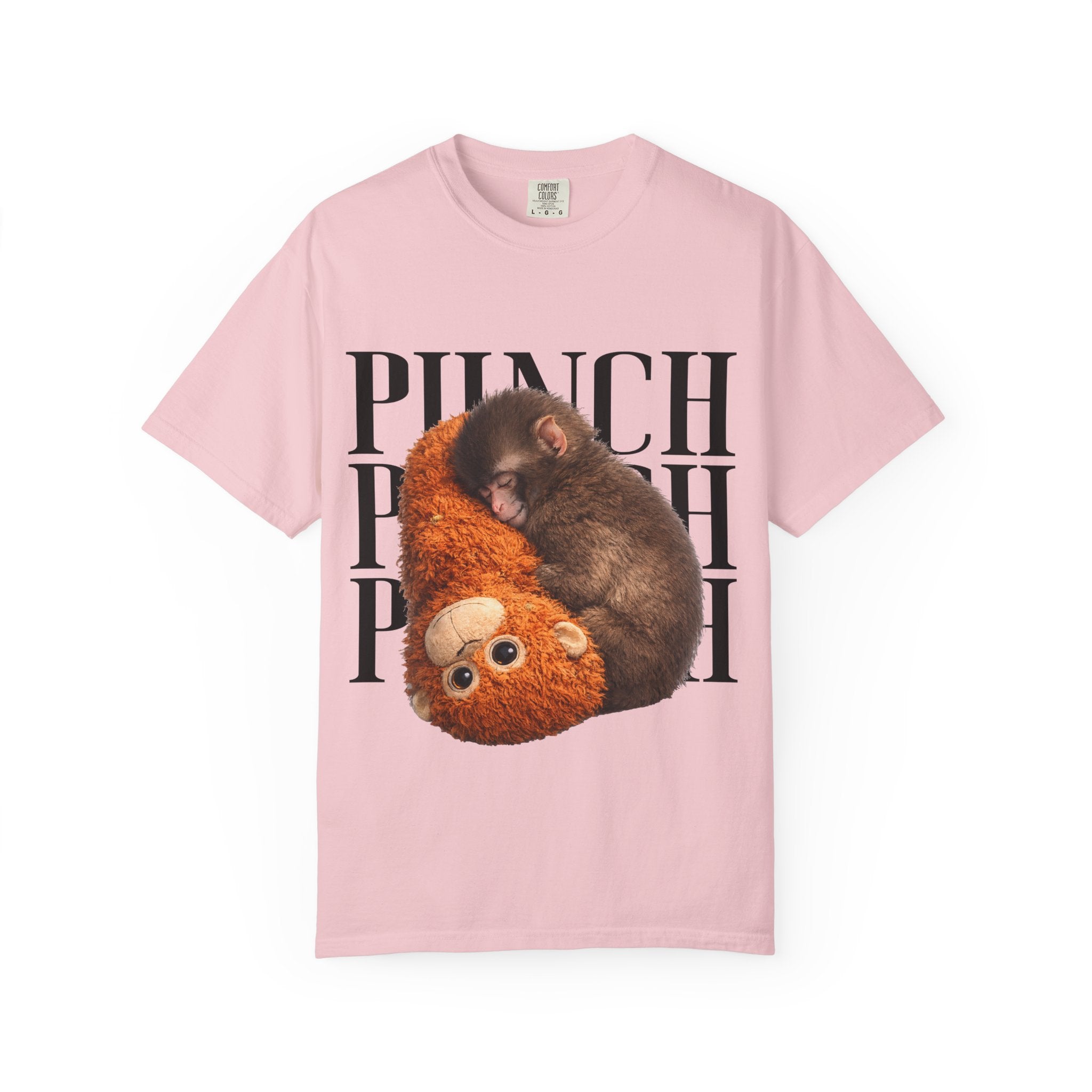 Punch Plush T-Shirt — Cute Sleeping Sloth & Teddy Graphic Tee