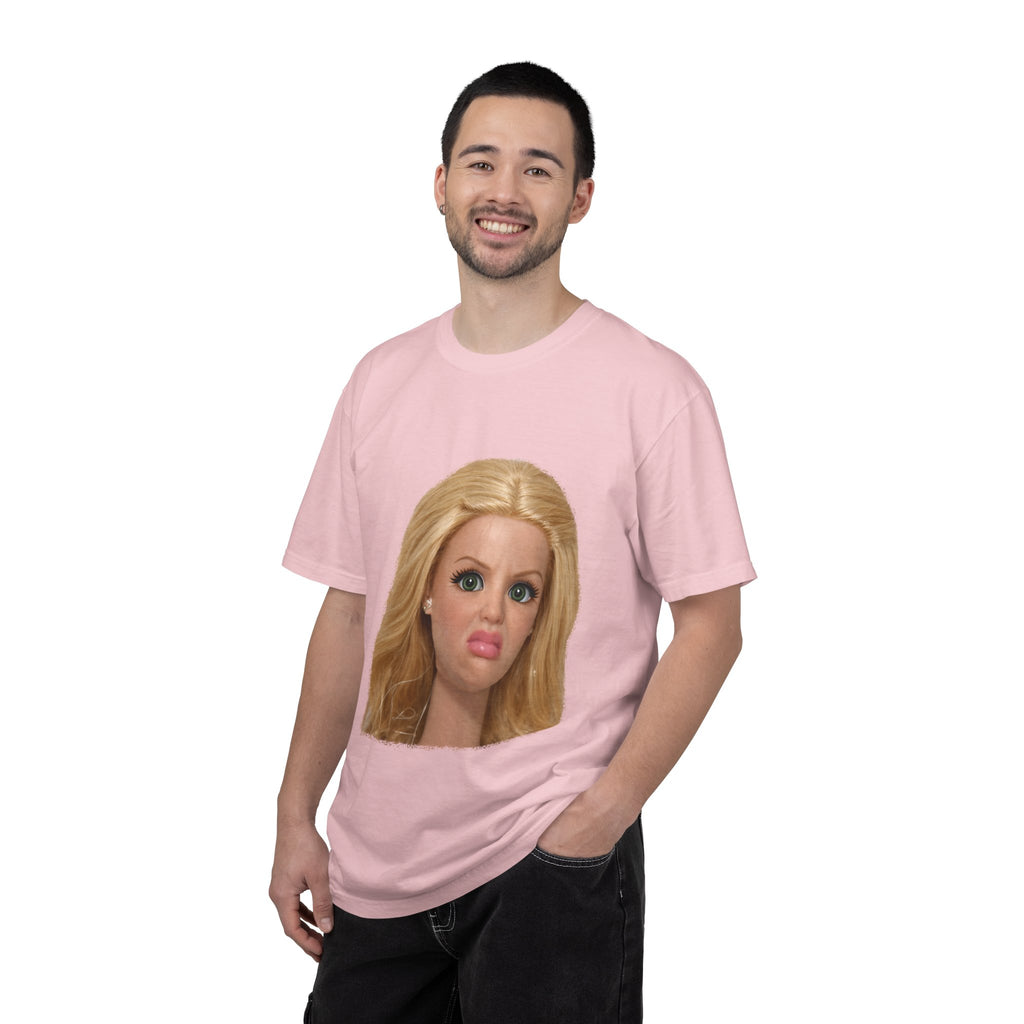 Funny Barbie Face Tee — Sassy Doll Expression Graphic T-Shirt