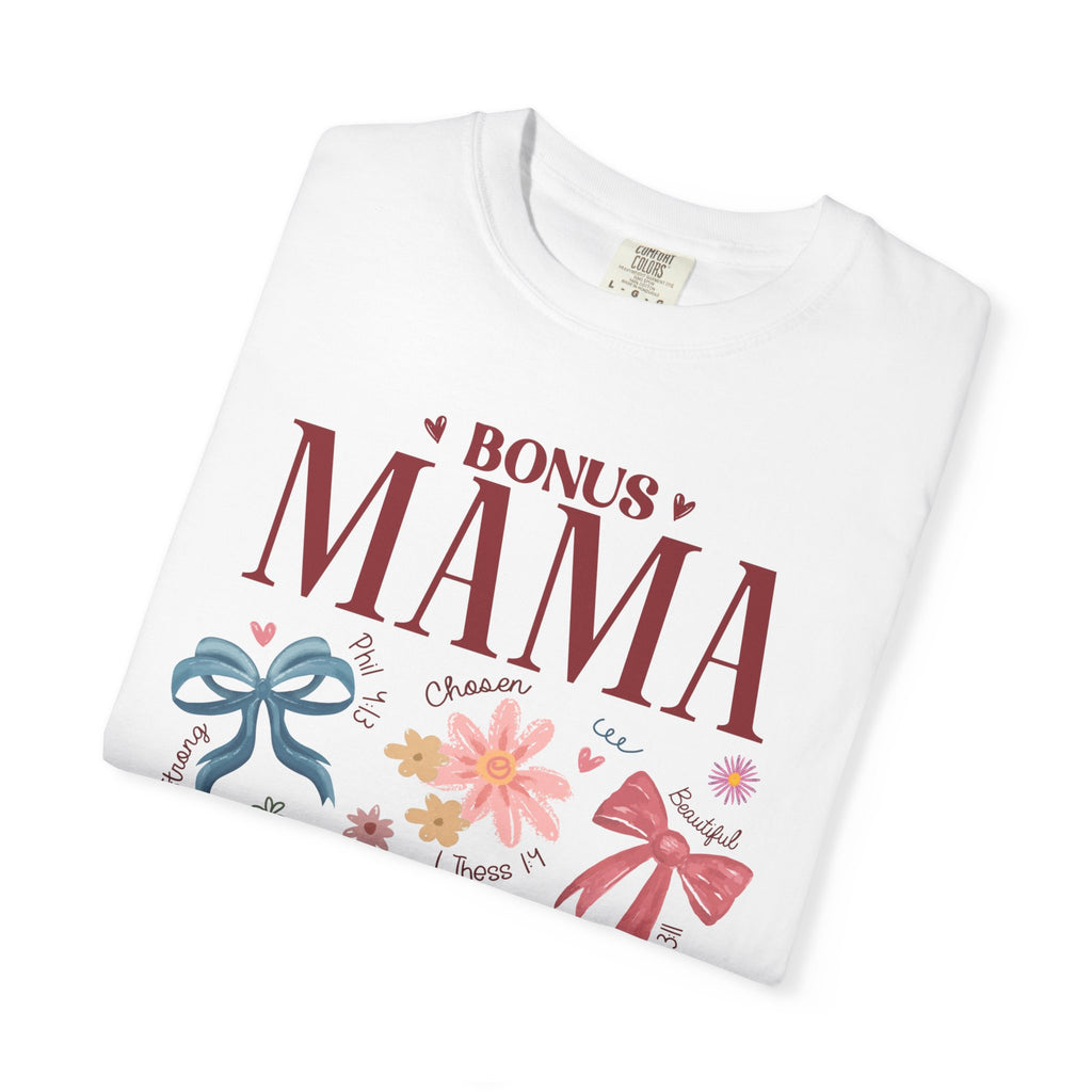 Bonus Mama Floral T-Shirt — Proud Stepmom Gift for Mother’s Day