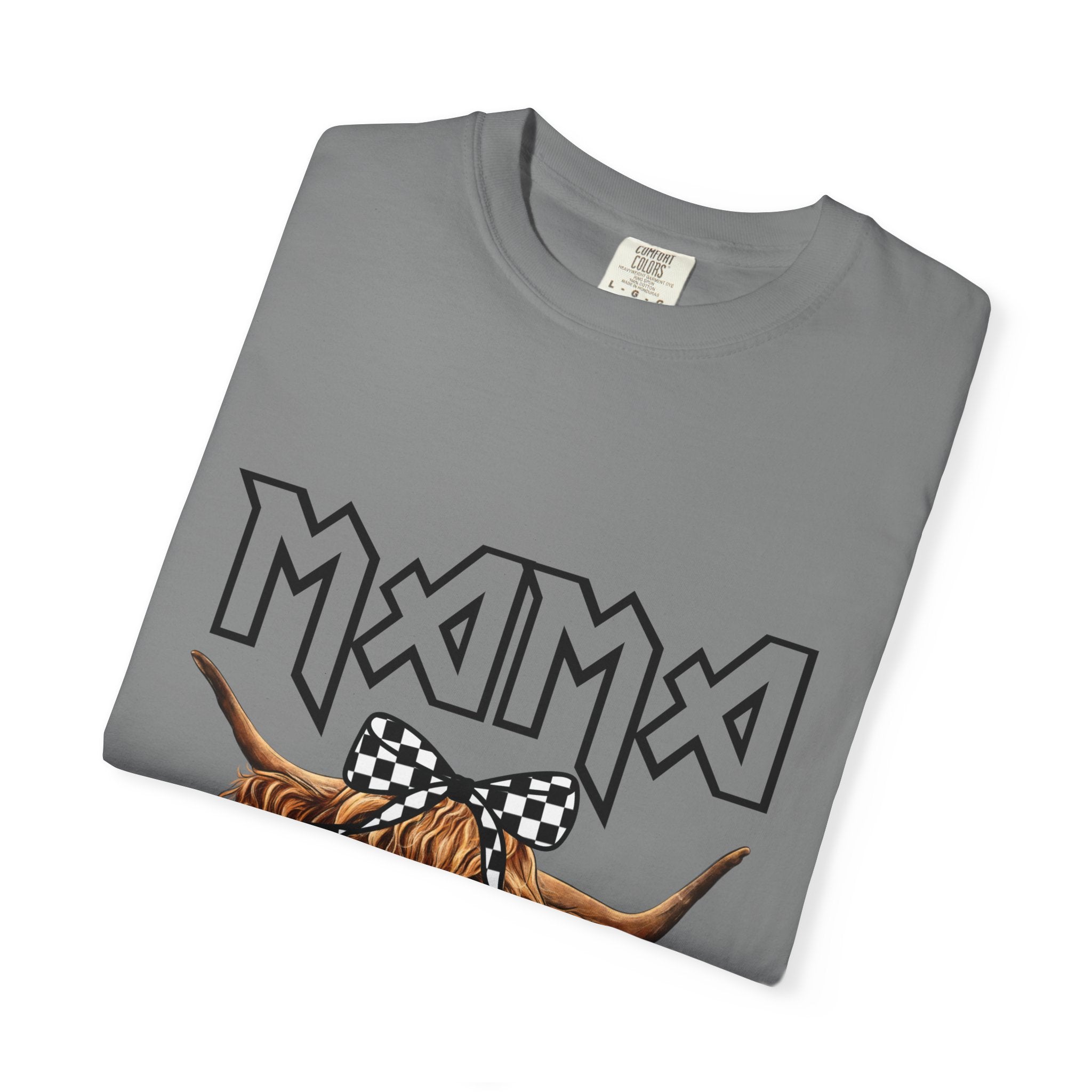Mama Highland Cow T-Shirt — Cute Cow Mom Graphic Tee