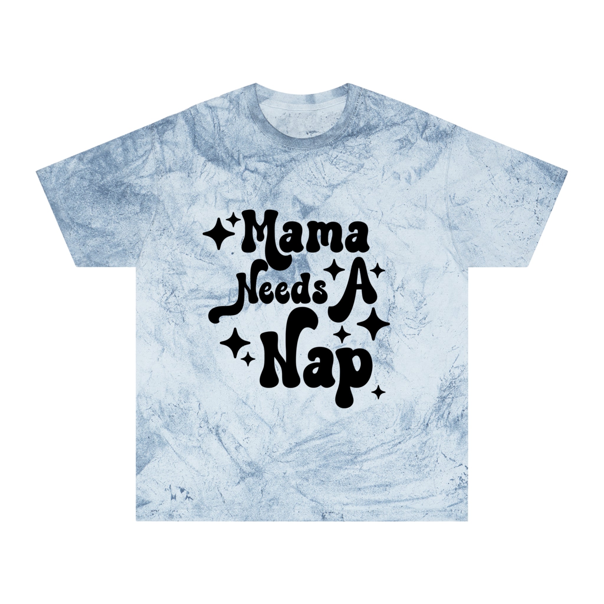 Mama Needs A Nap T‑Shirt — Retro Mom Graphic Tee (Tie‑Dye Look)