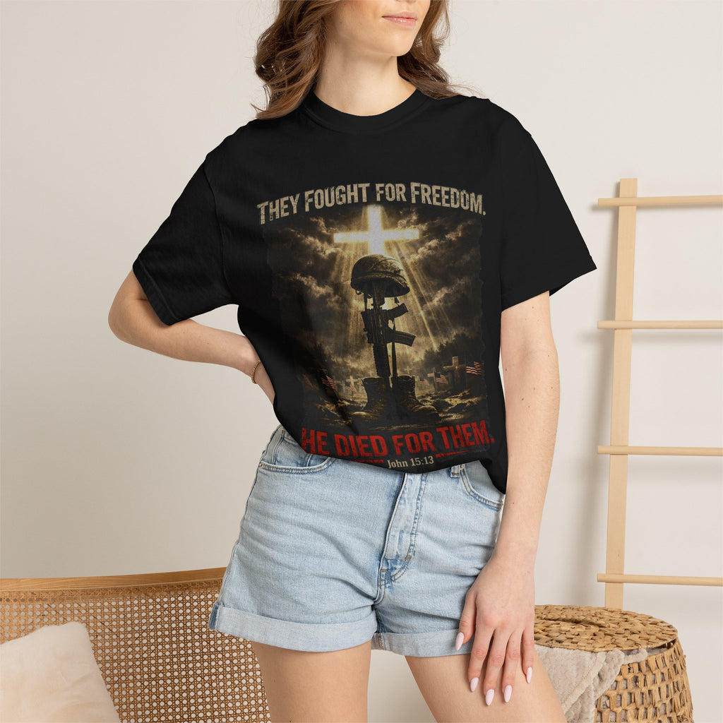 Christian Graphic T-Shirt — 'He Died For Them' Religious Faith Tee