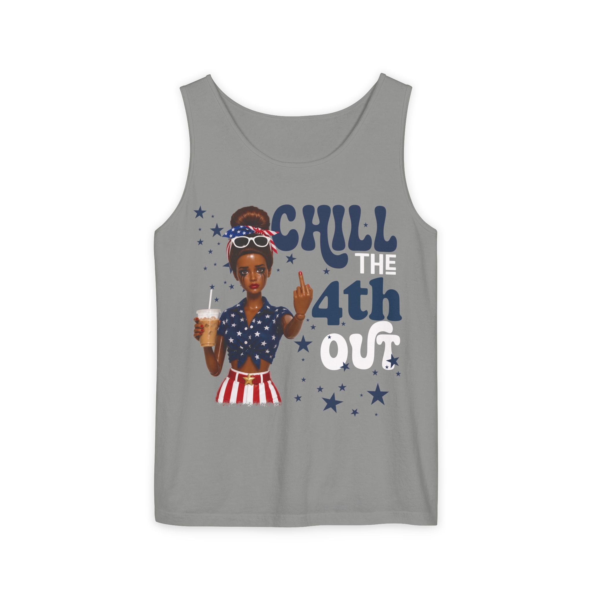 Chill 4th Tank Top — Patriotic Fourth of July Graphic Tank