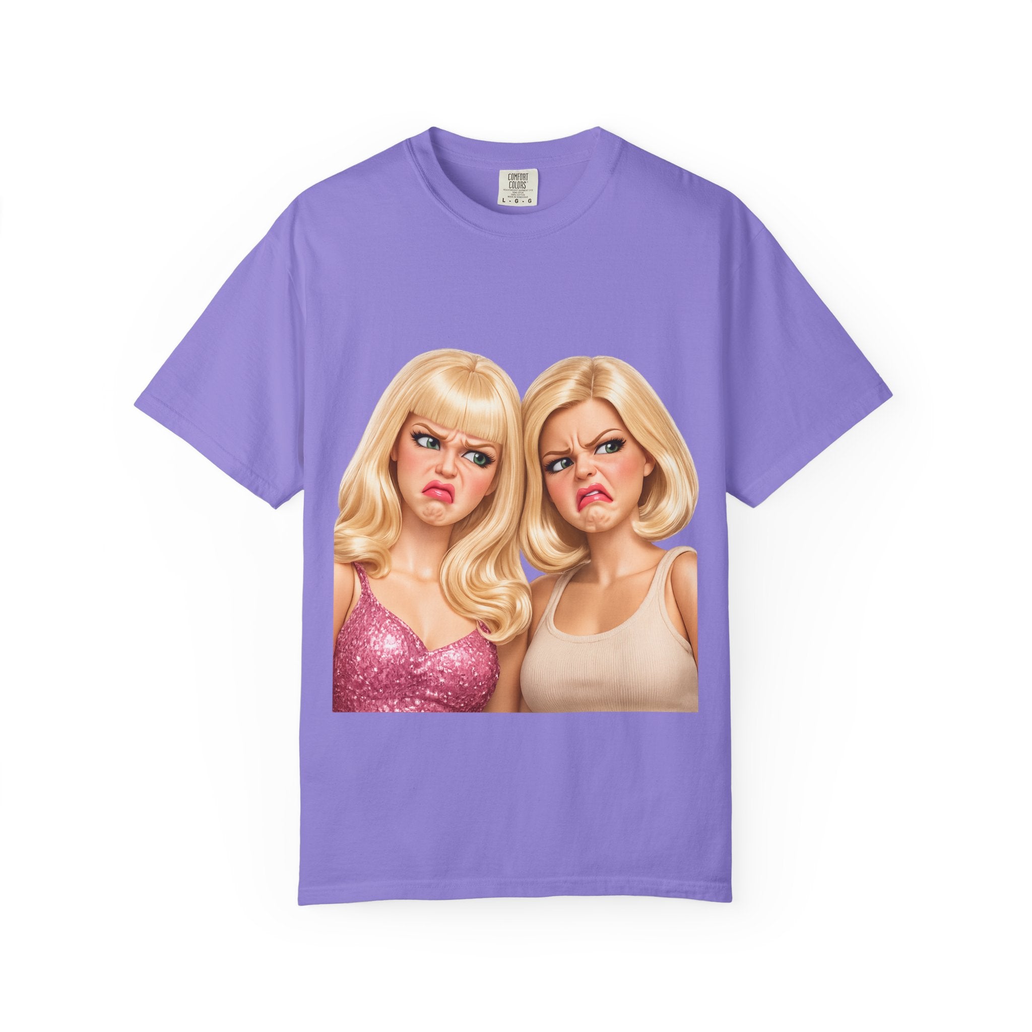 T-Shirt — Sassy Blonde Duo Illustration Tee