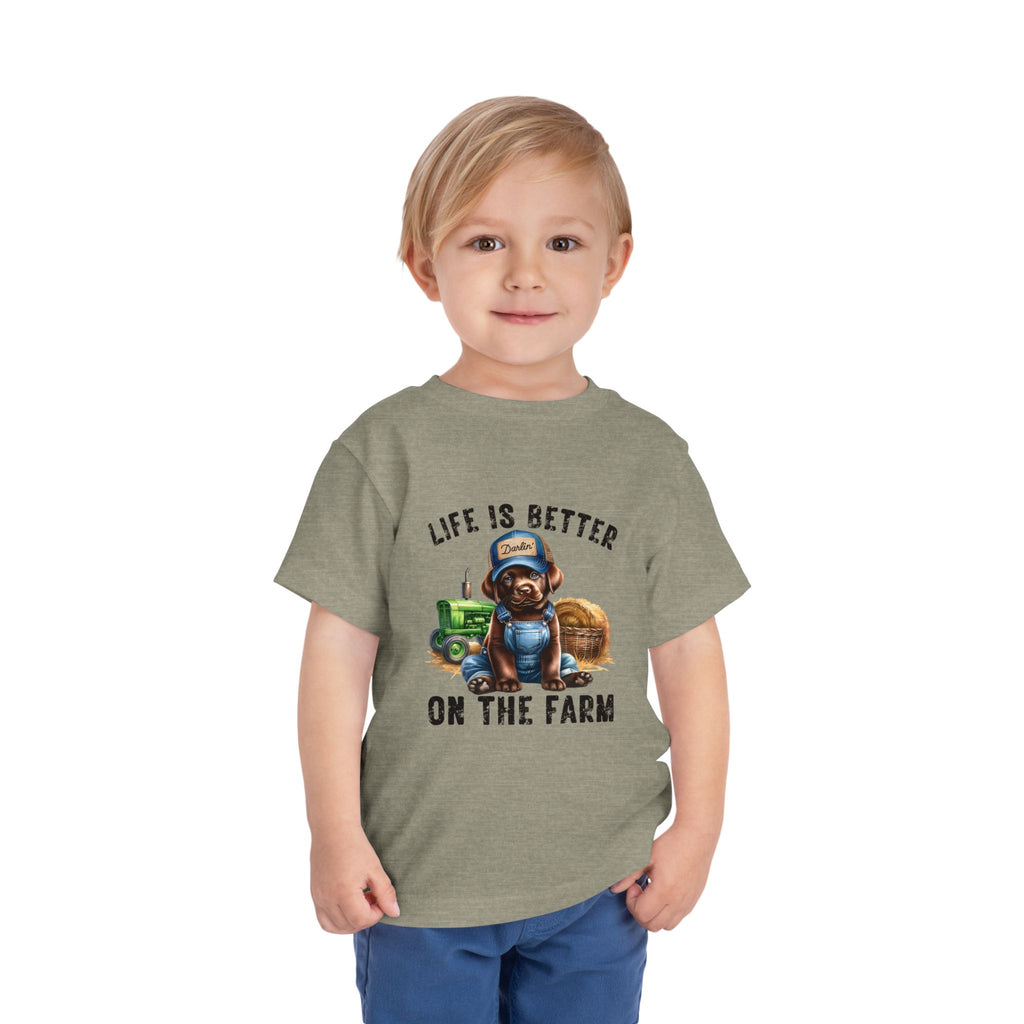 Life Is Better On The Farm Toddler Tee