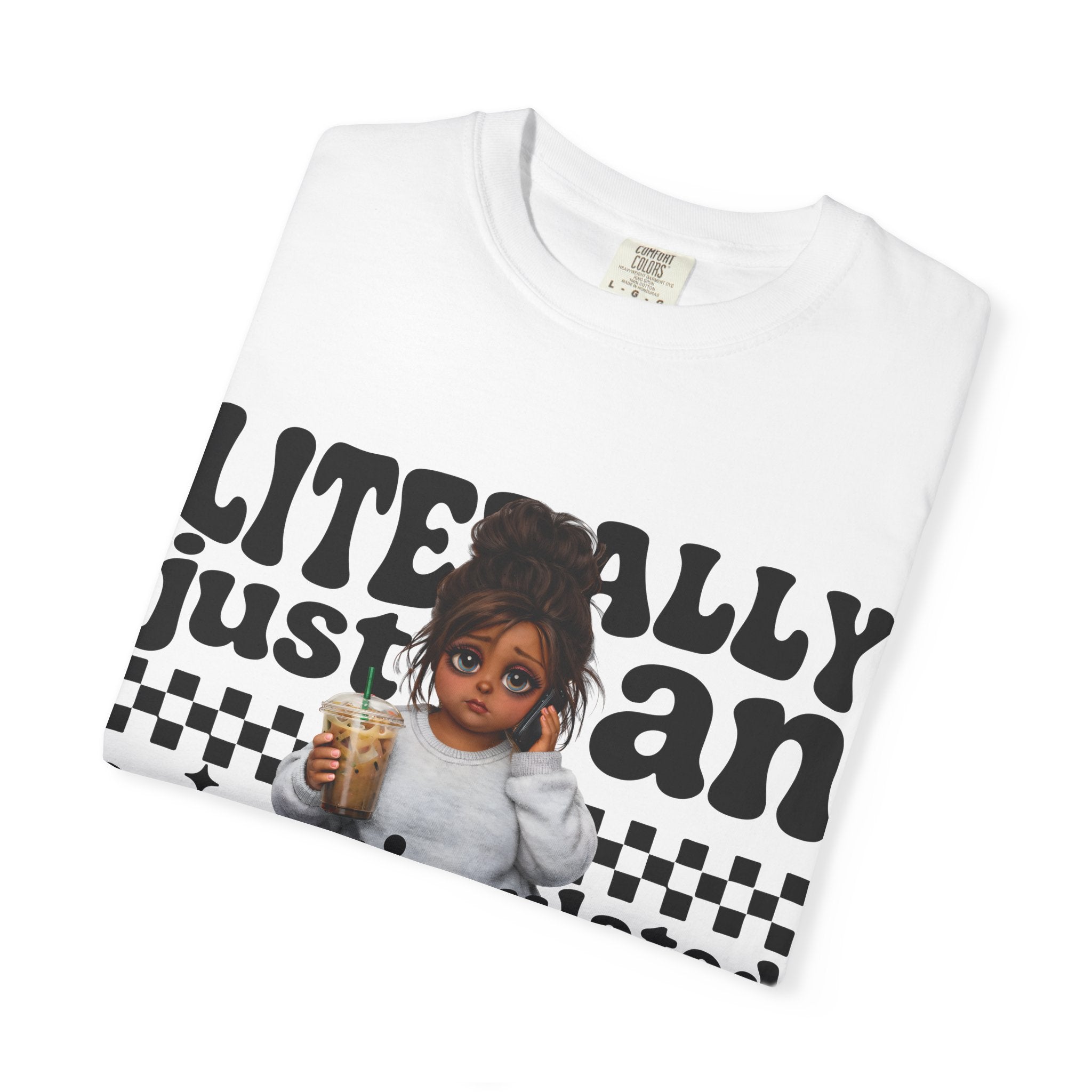 "Literally Justan Overstimulated Mama" Cute Baby Graphic Tee