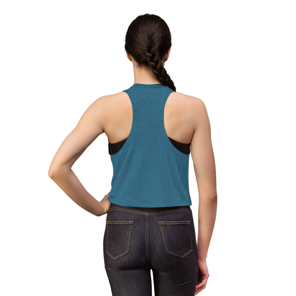 Crop Top — 'Drip or Rip' Pink Kettlebell Fitness Graphic