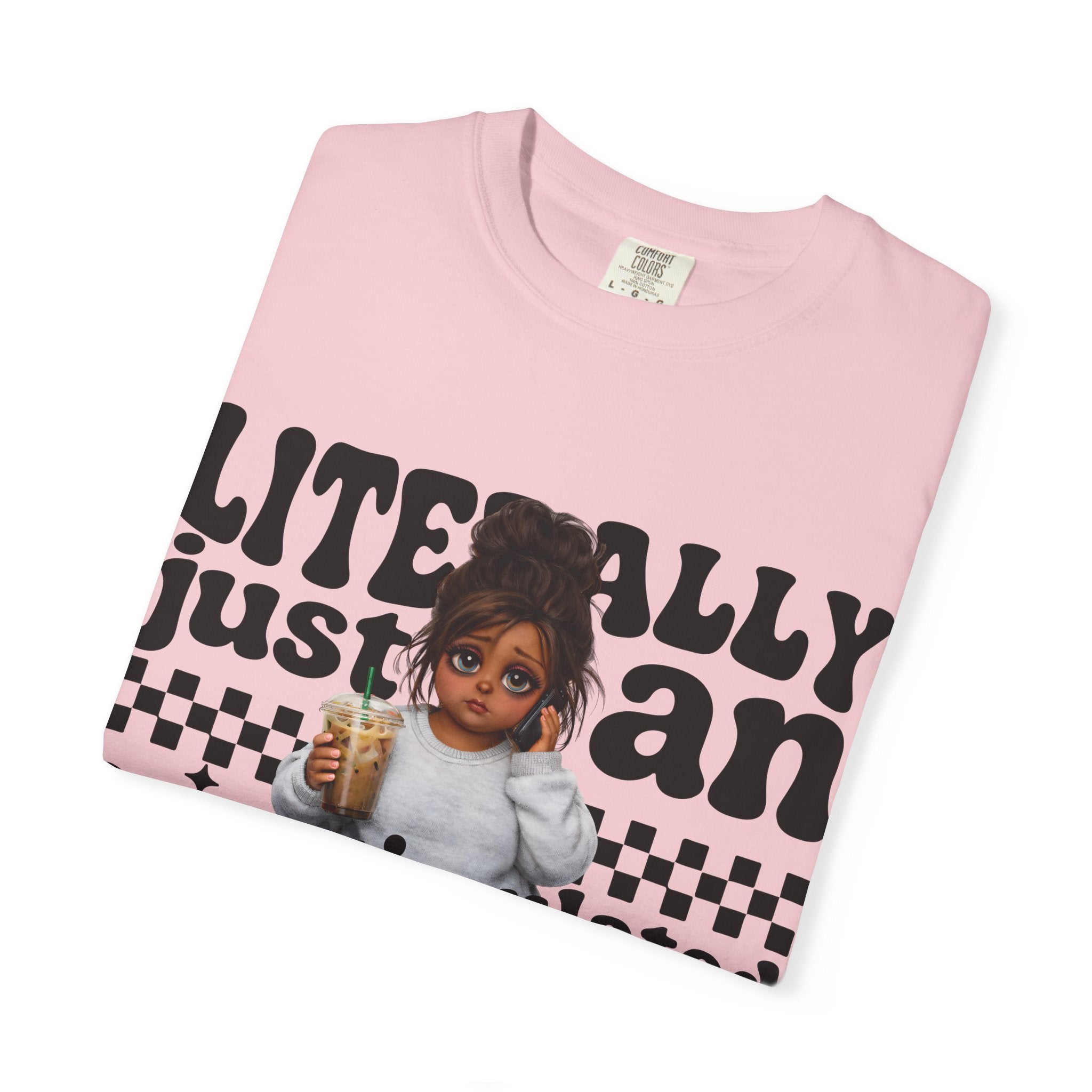 "Literally Justan Overstimulated Mama" Cute Baby Graphic Tee