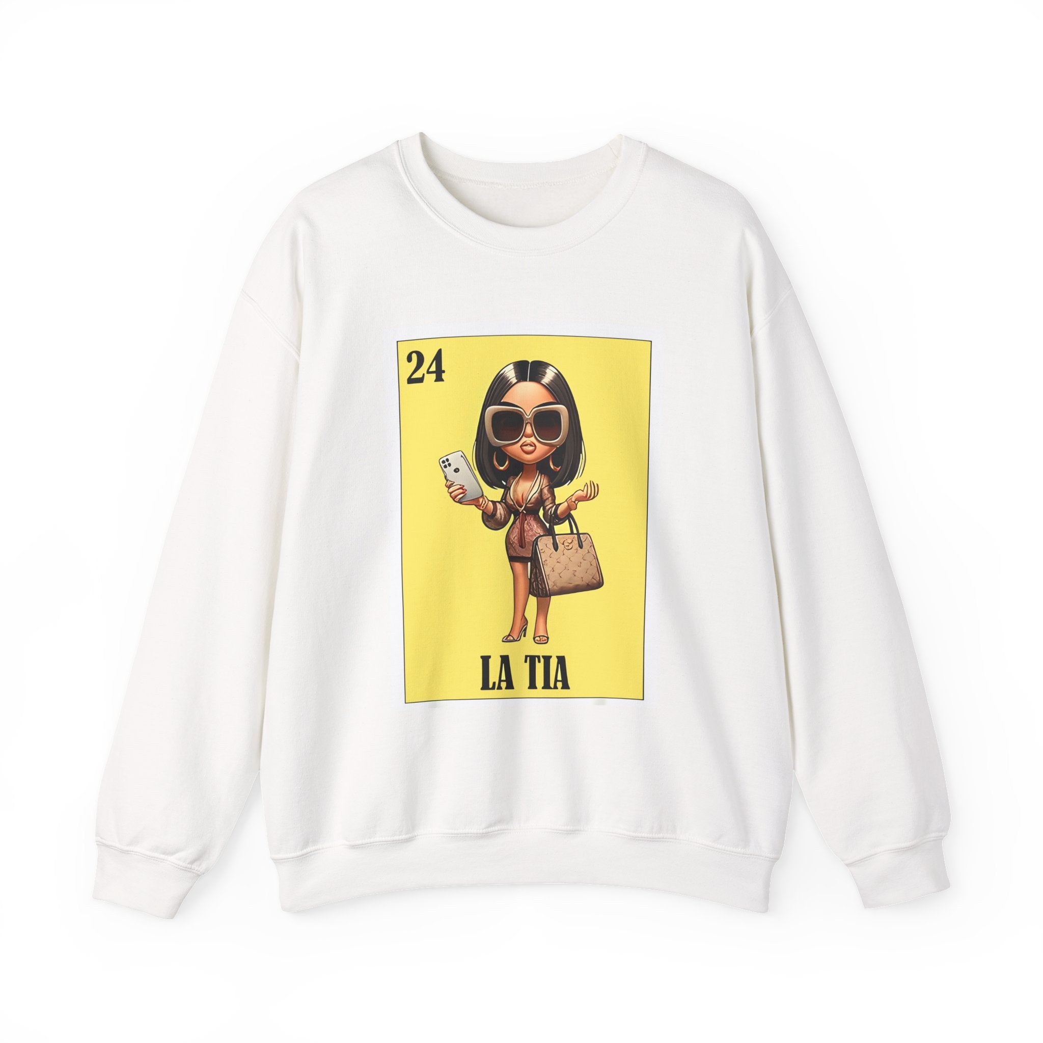 La Tía Graphic Sweatshirt — Lotería Style 'La Tia' Crewneck
