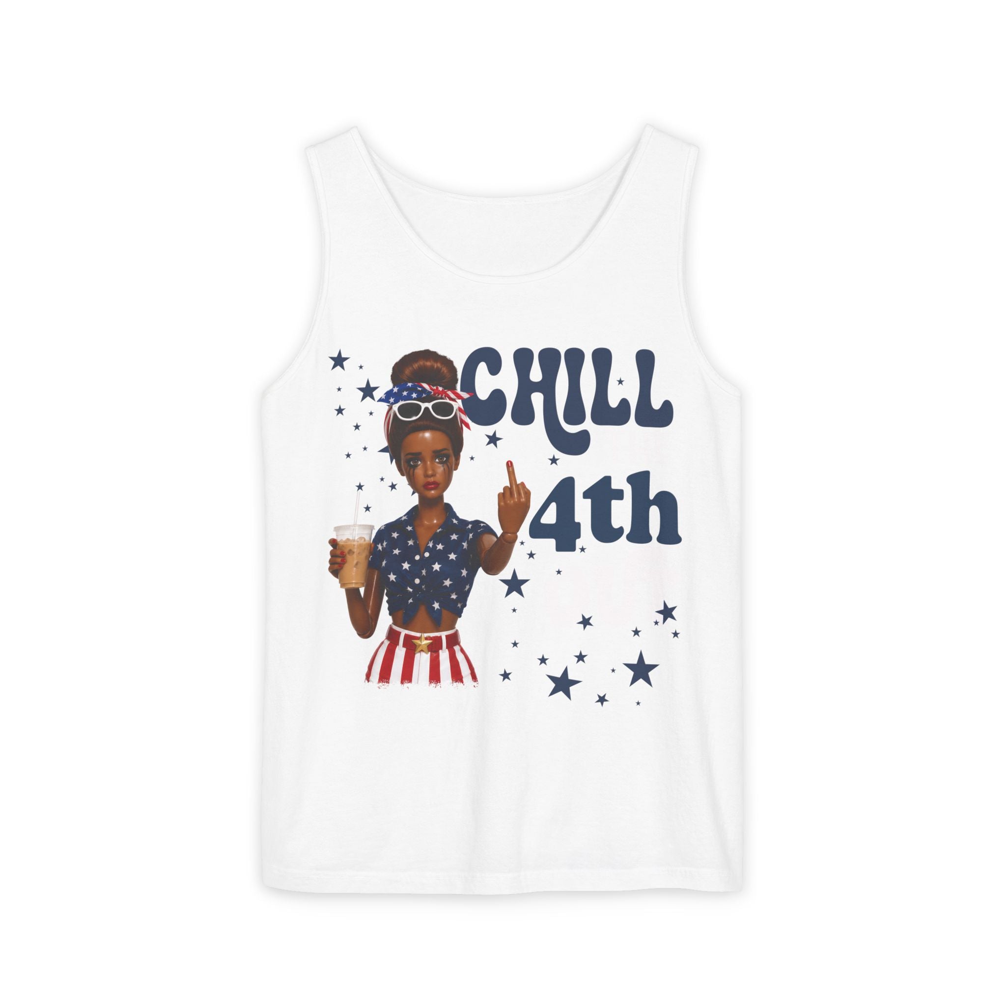 Chill 4th Tank Top — Patriotic Fourth of July Graphic Tank