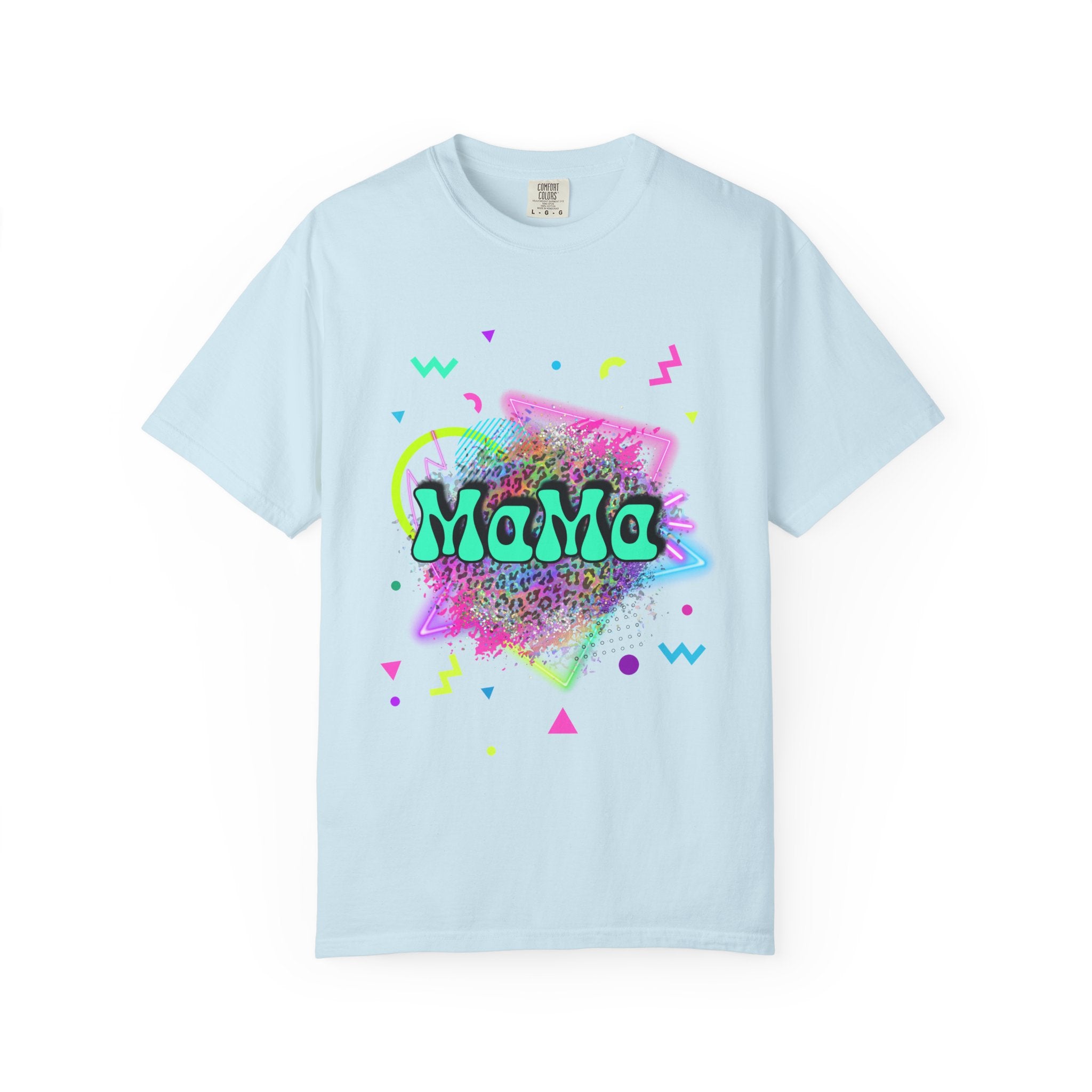 Mama Retro Neon Tee — 90s Vintage Graphic T-Shirt for Moms