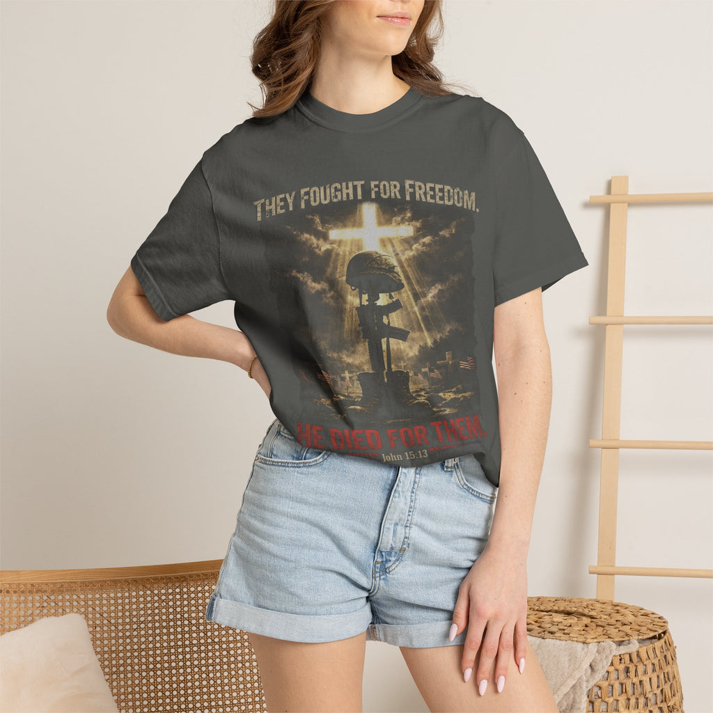 Christian Graphic T-Shirt — 'He Died For Them' Religious Faith Tee