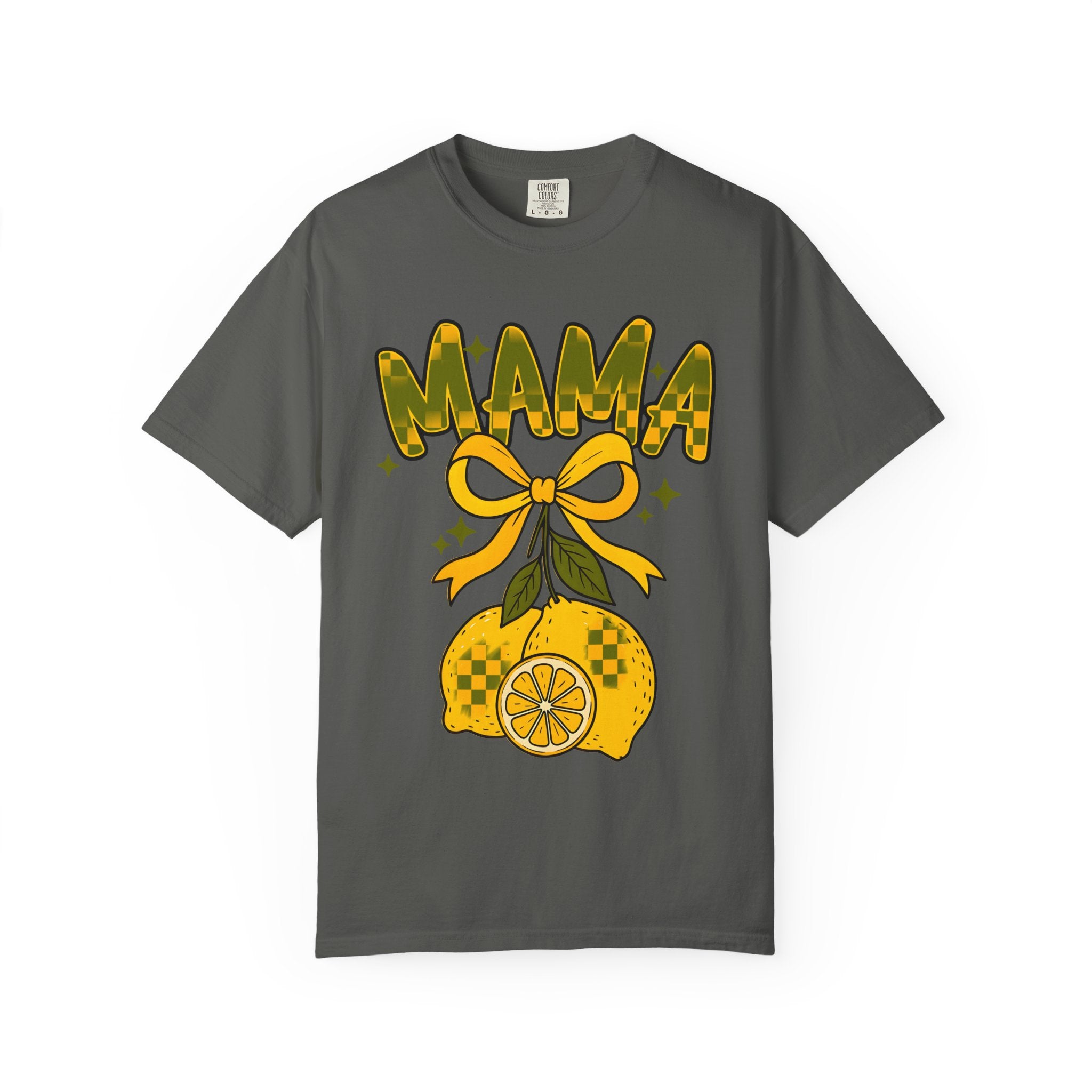 Mama Lemon Graphic T-Shirt – Retro Citrus Mom Shirt
