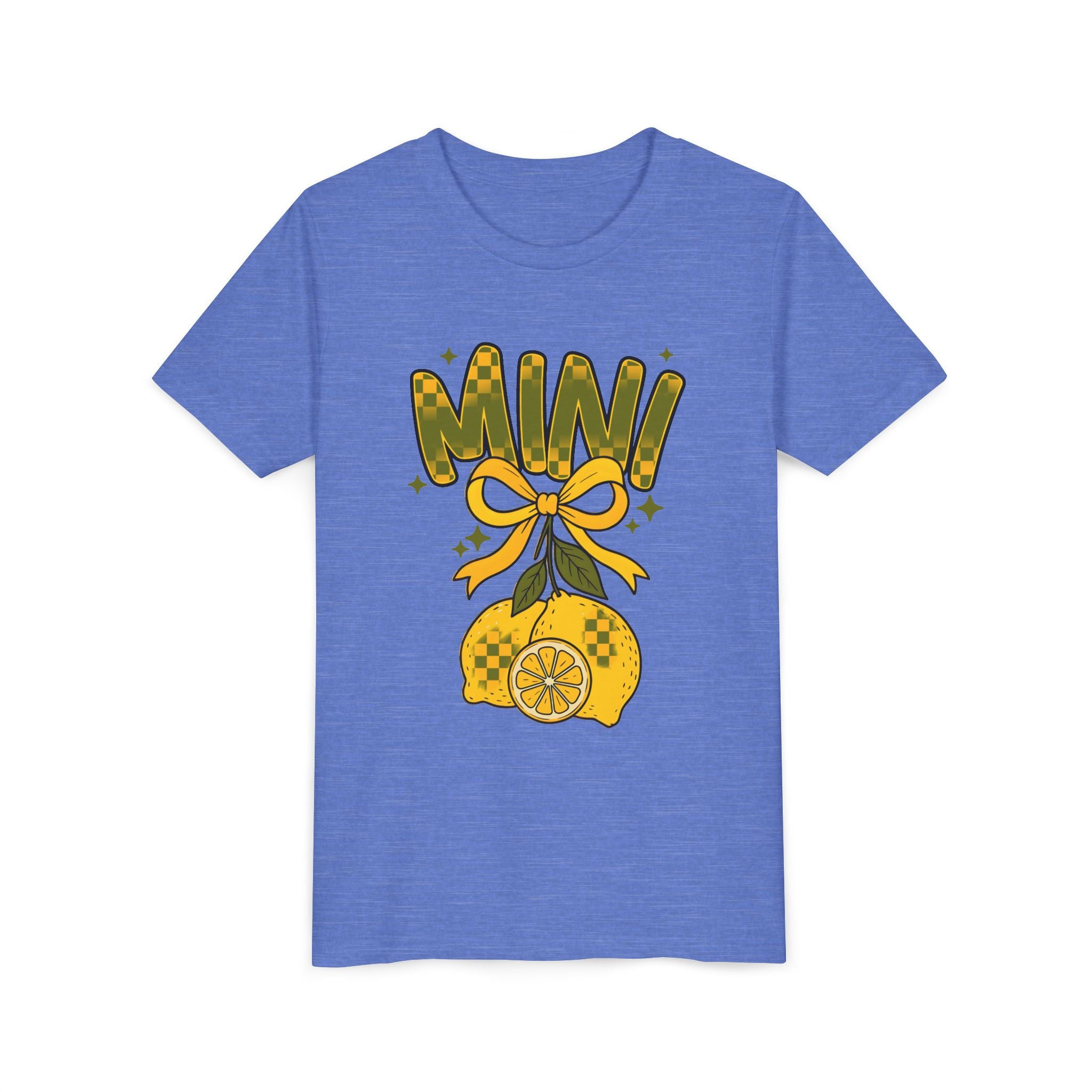 Youth Tee — "Mini" Lemon Bow Graphic Kids Shirt