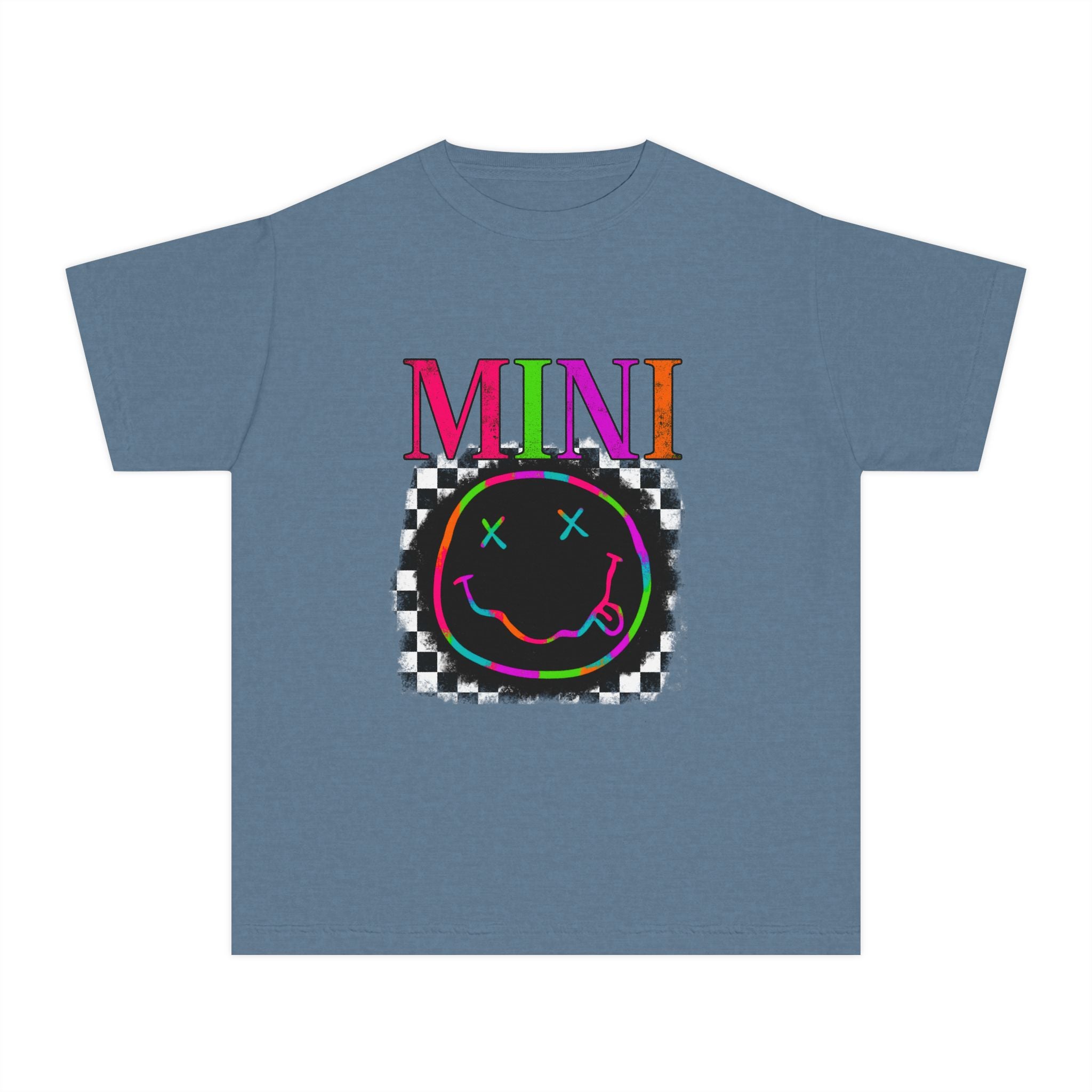 Mini Neon Smiley Youth Tee