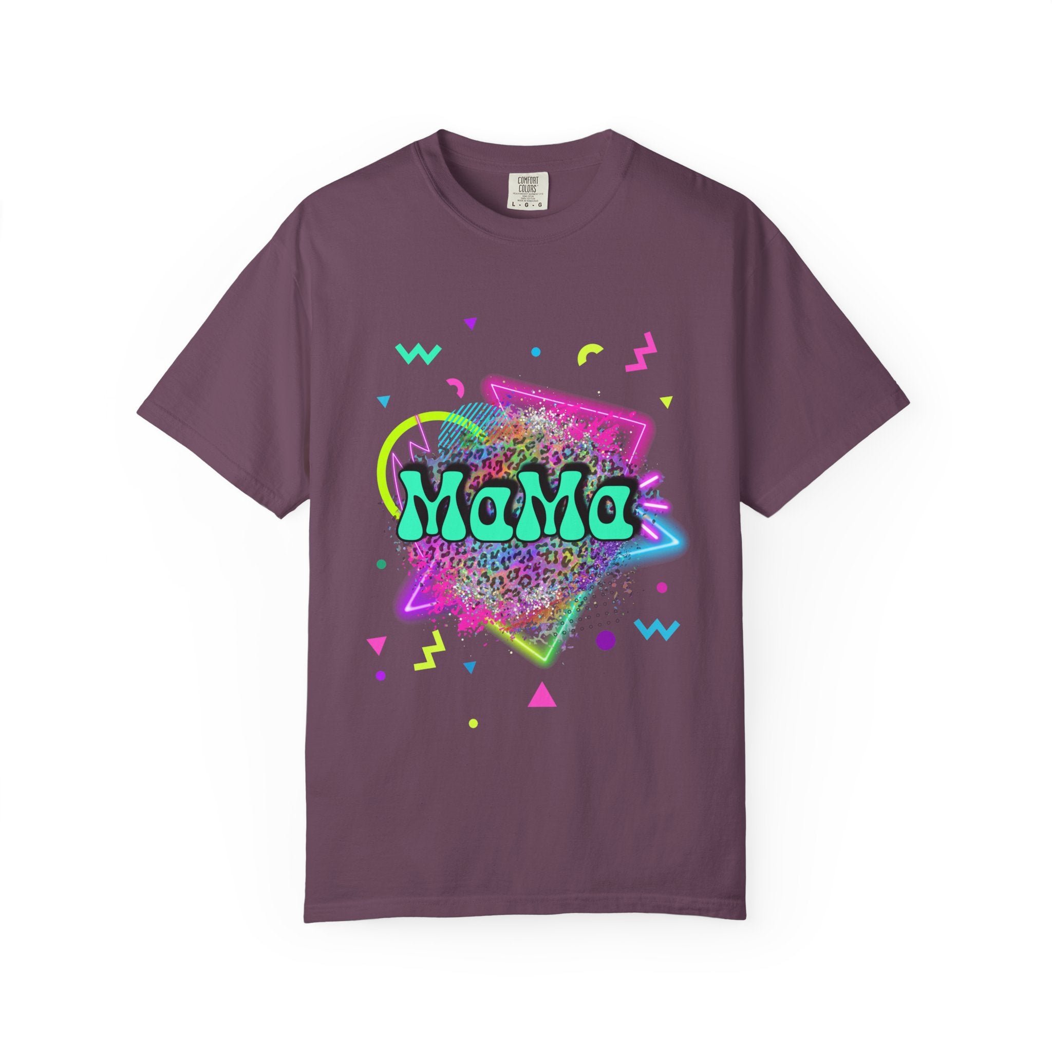 Mama Retro Neon Tee — 90s Vintage Graphic T-Shirt for Moms