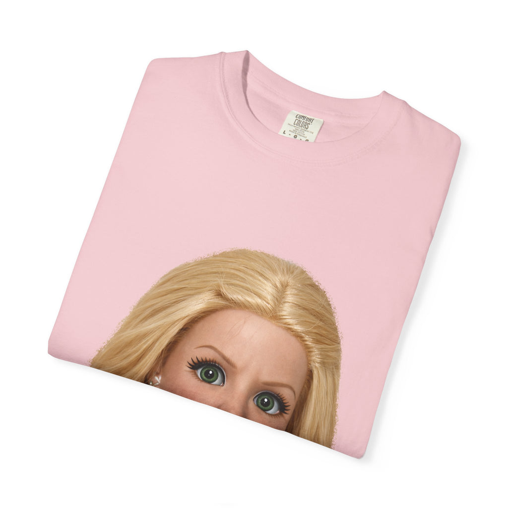 Funny Barbie Face Tee — Sassy Doll Expression Graphic T-Shirt
