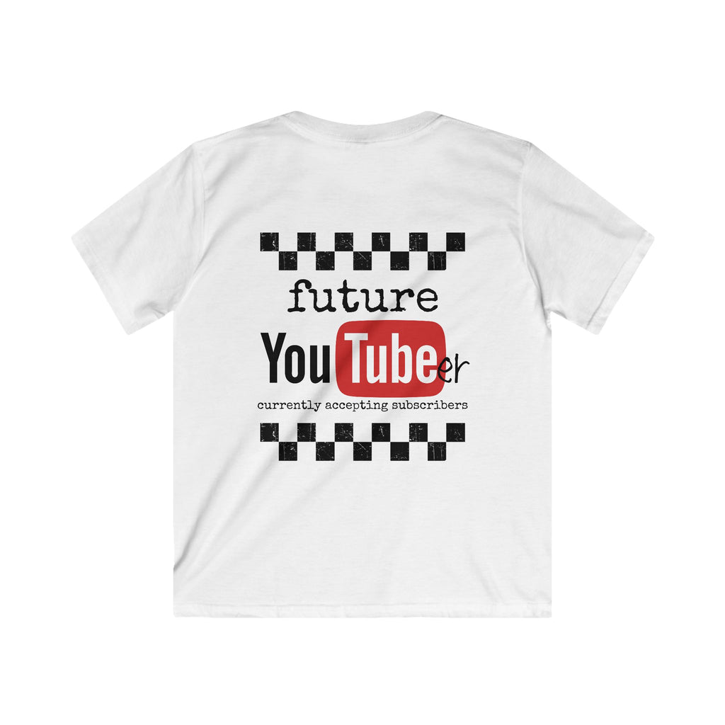 Kids T-Shirt - "Future YouTuber" Cute YouTube Logo Tee for Aspiring Young Creators