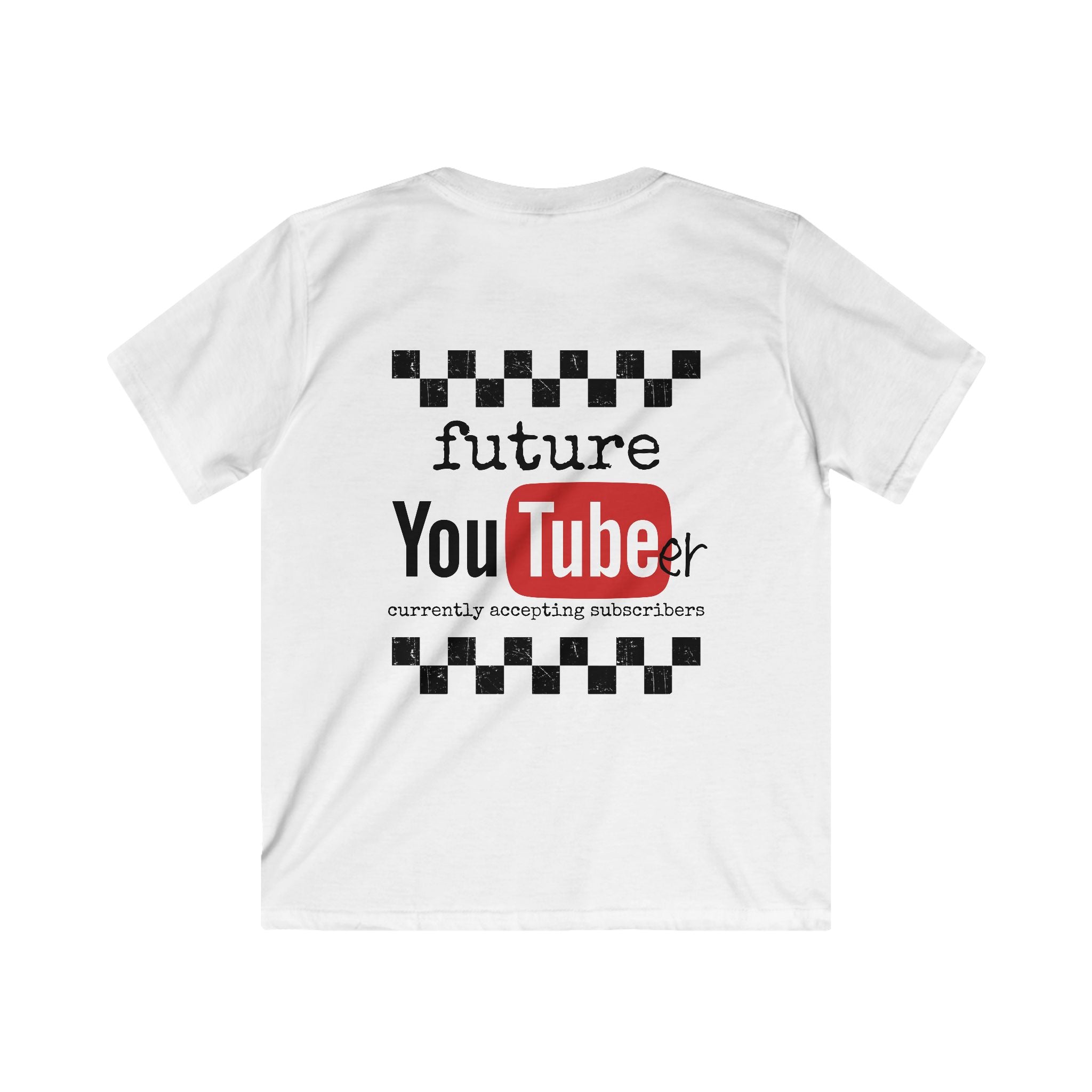 Kids T-Shirt - "Future YouTuber" Cute YouTube Logo Tee for Aspiring Young Creators