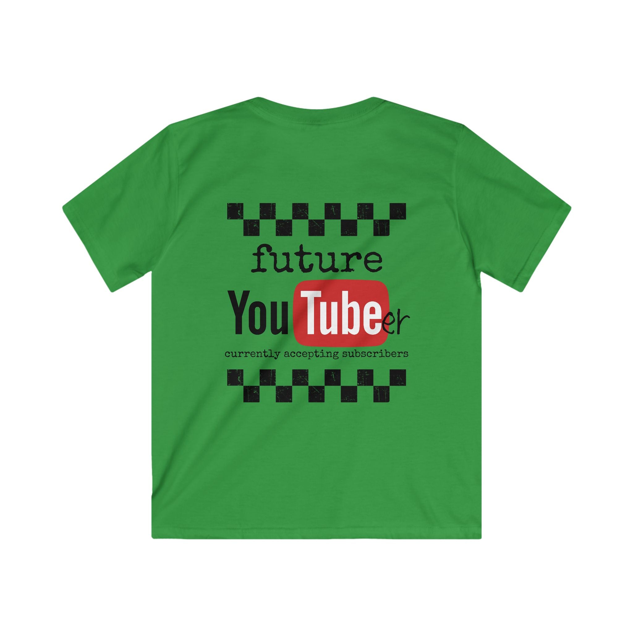 Kids T-Shirt - "Future YouTuber" Cute YouTube Logo Tee for Aspiring Young Creators