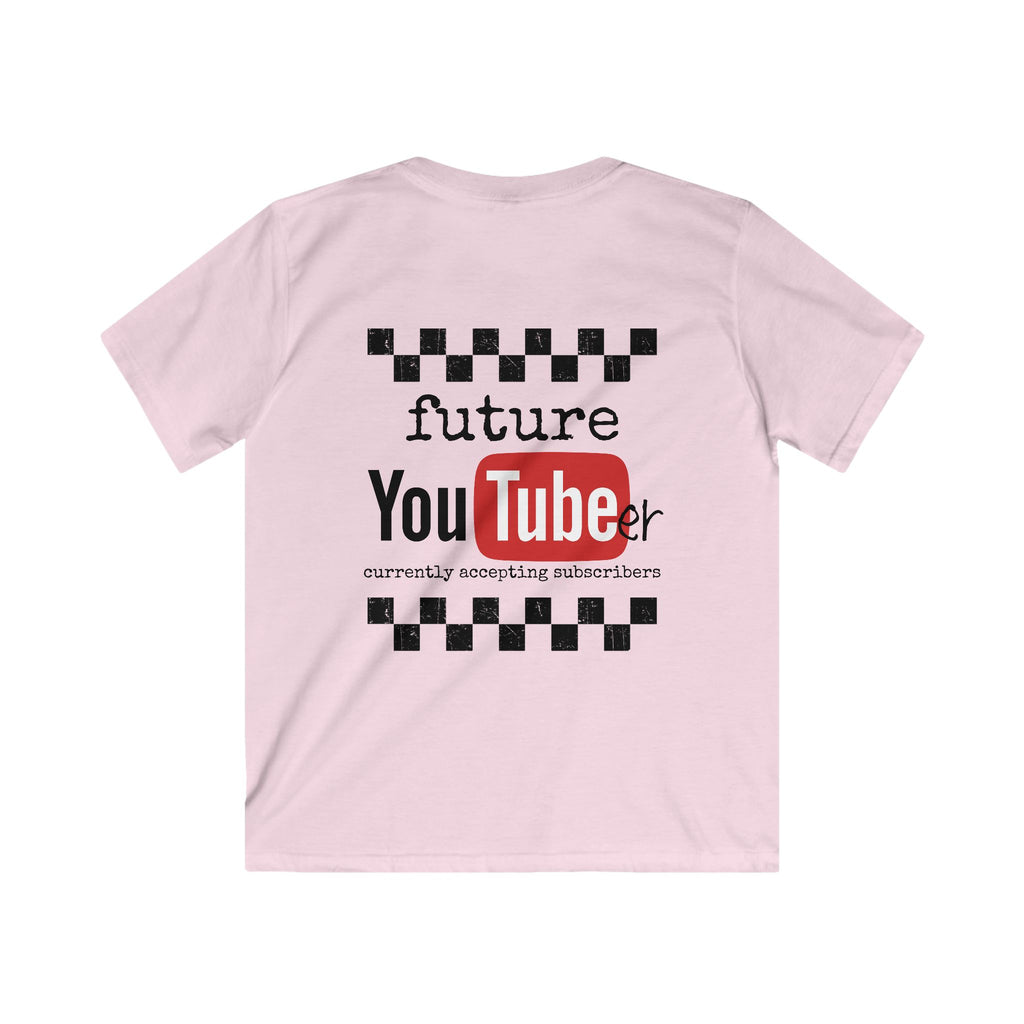 Kids T-Shirt - "Future YouTuber" Cute YouTube Logo Tee for Aspiring Young Creators
